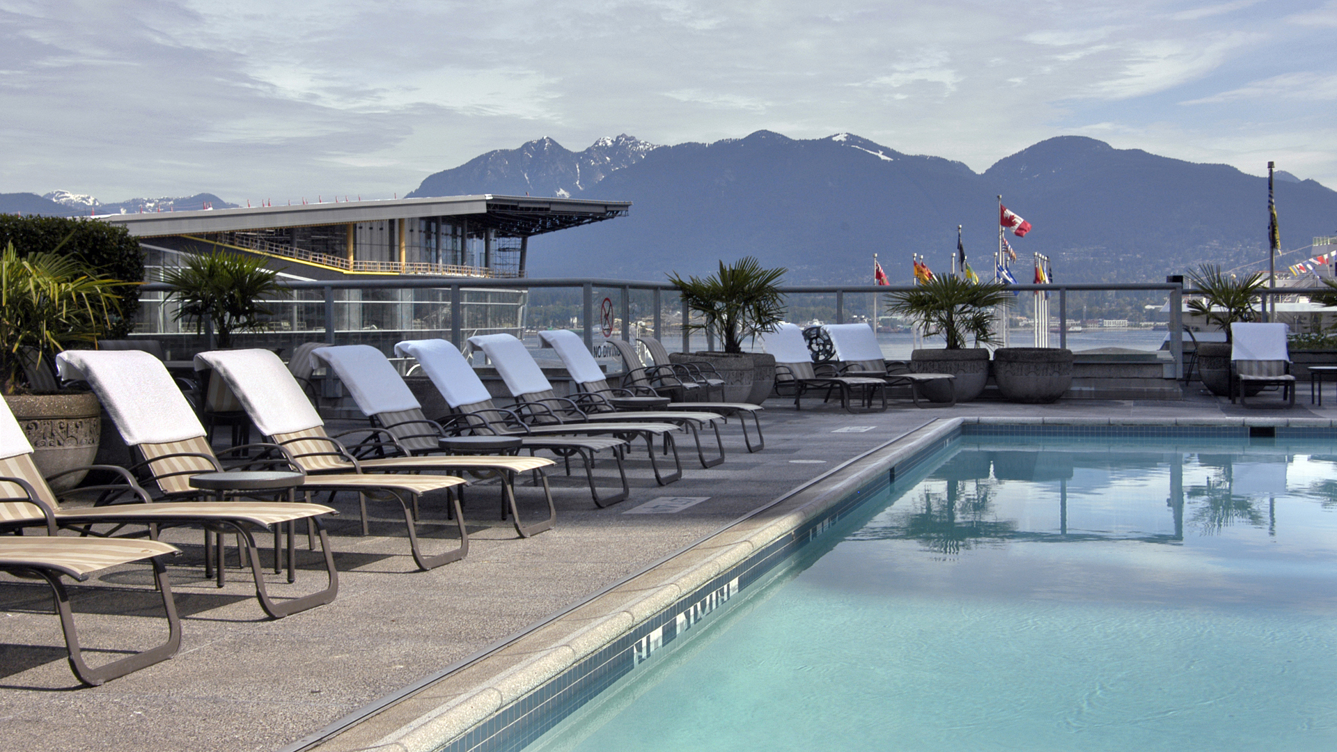 North America & Canada, Vancouver, British Columbia, Fairmont Waterfront, Swimming pool