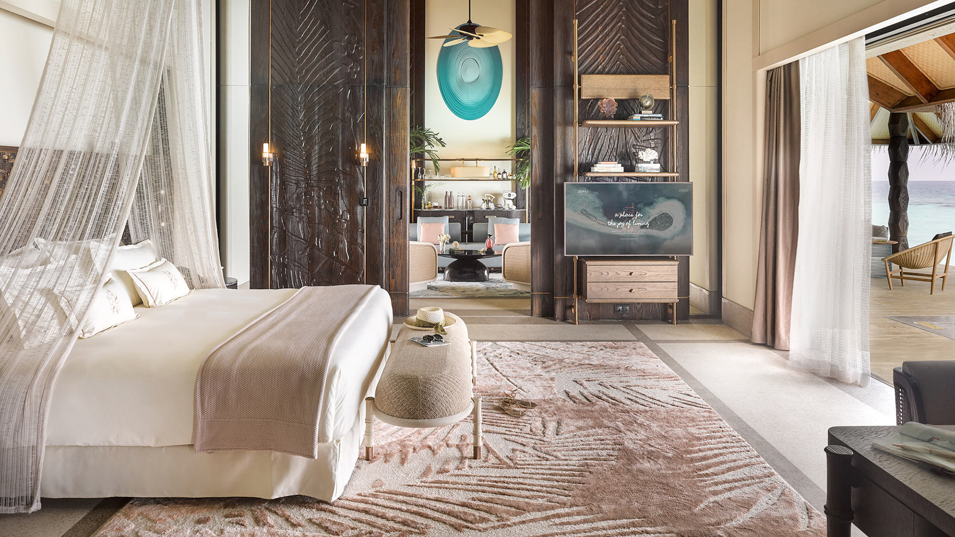 Maldives, JOALI, Water Villa Bedroom