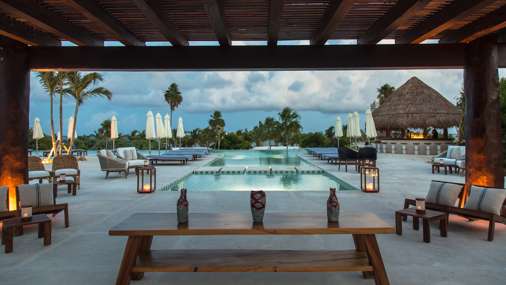 Caribbean, Mexico, Chable Maroma, Outdoor Area