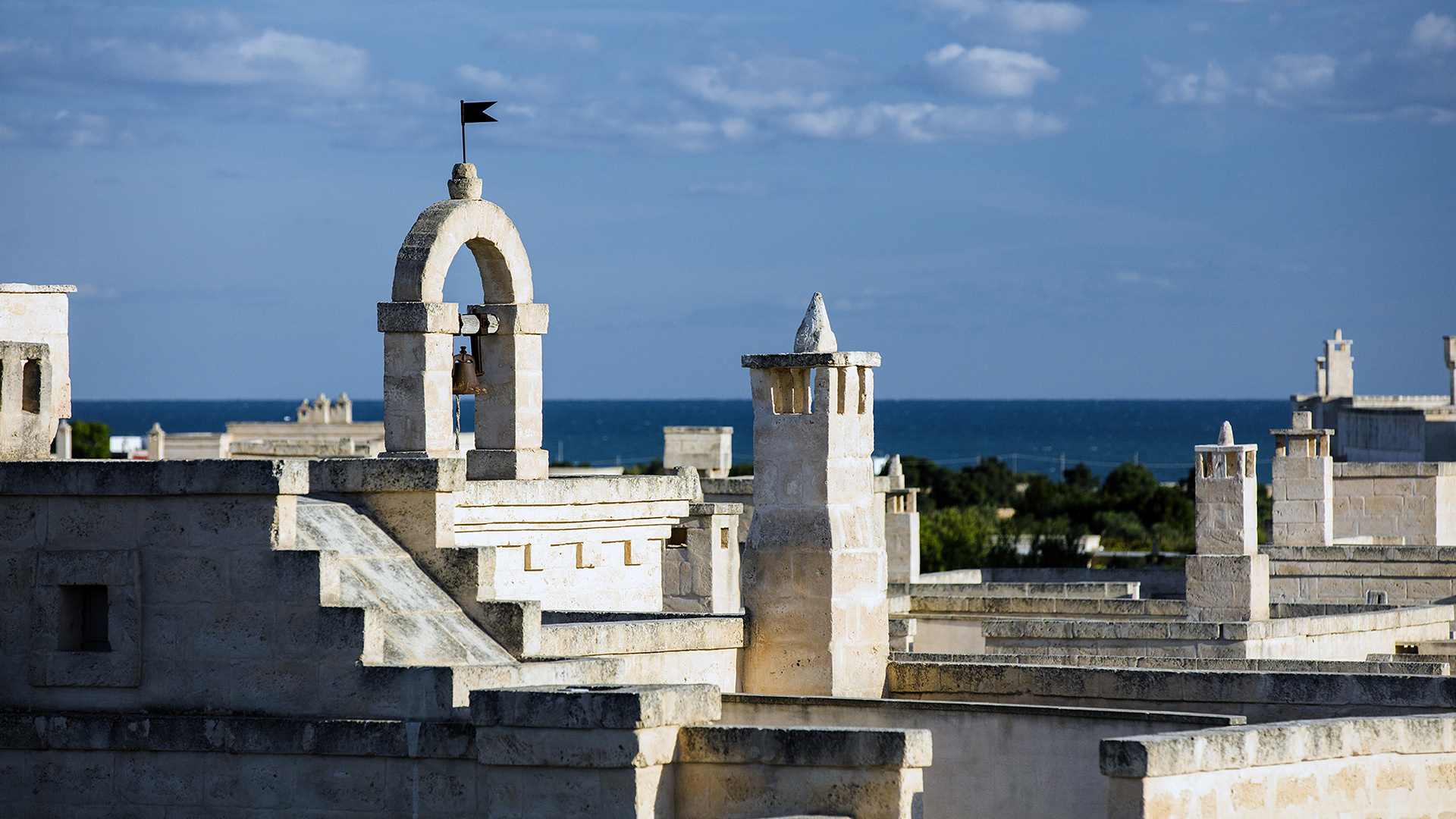 Europe, Italy, Borgo Egnazia, Rooftops