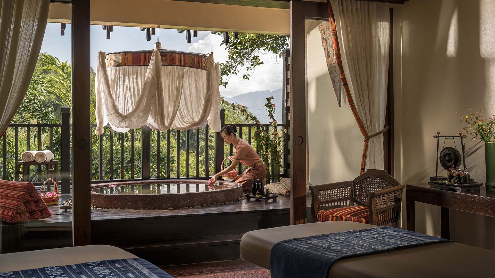  Worldwide, Thailand, Anantara Golden Triangle Elephant Camp & Resort, Spa treatment room