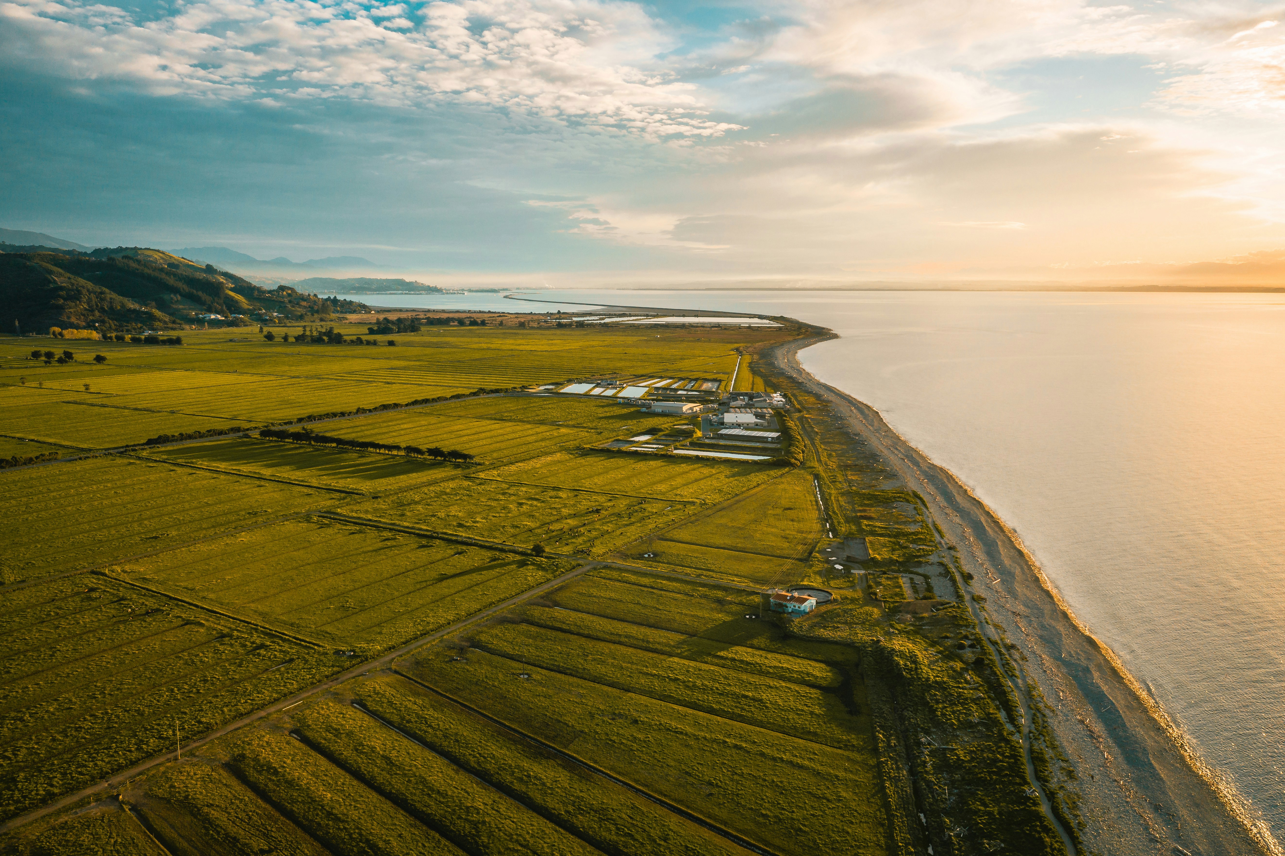 Flat coastal land in Nelson New Zealand