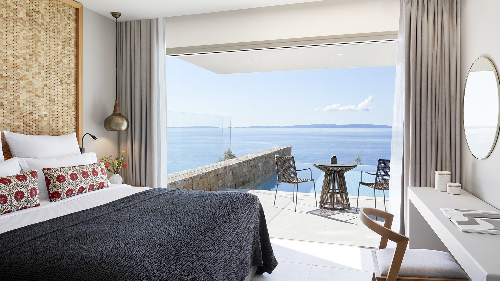 Europe, Greece, Mainland, Elix Mar-Bella Collection, One Bedroom Family Suite Main Bedroom