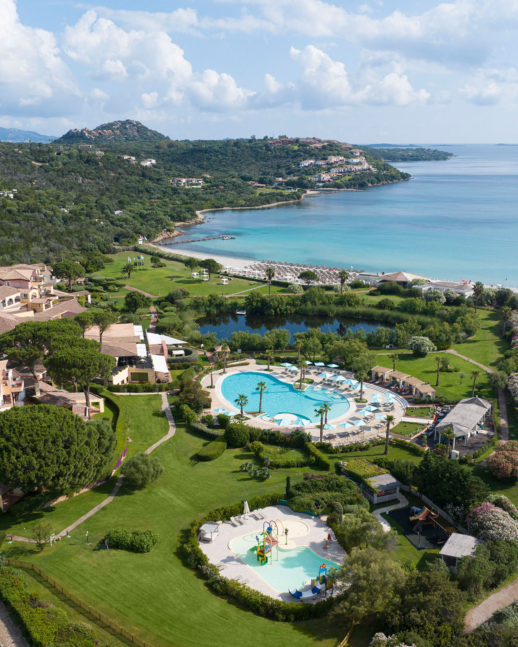 Europe, Italy, Sardinia, Abi d’Oru Beach Hotel & Spa, Pool & Kids Pool