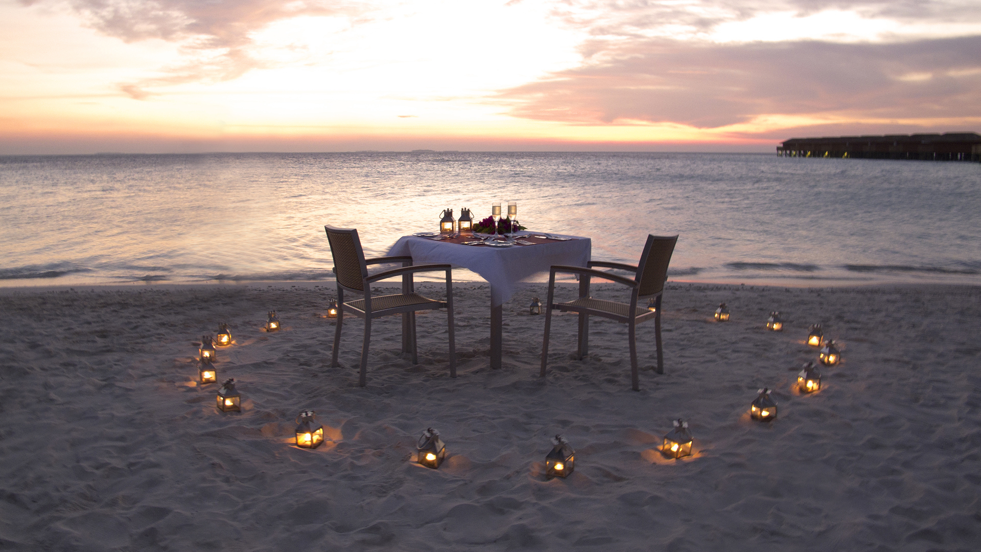 Special occasion beach dining