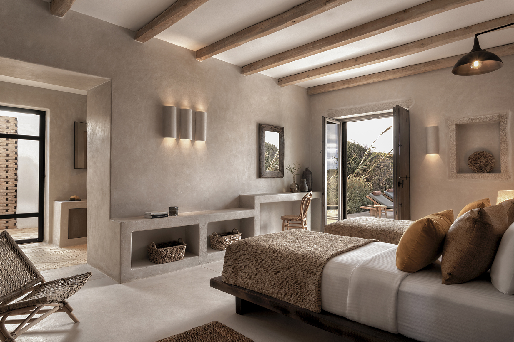 Europe, Greece, Antiparos, The Rooster, twin room 