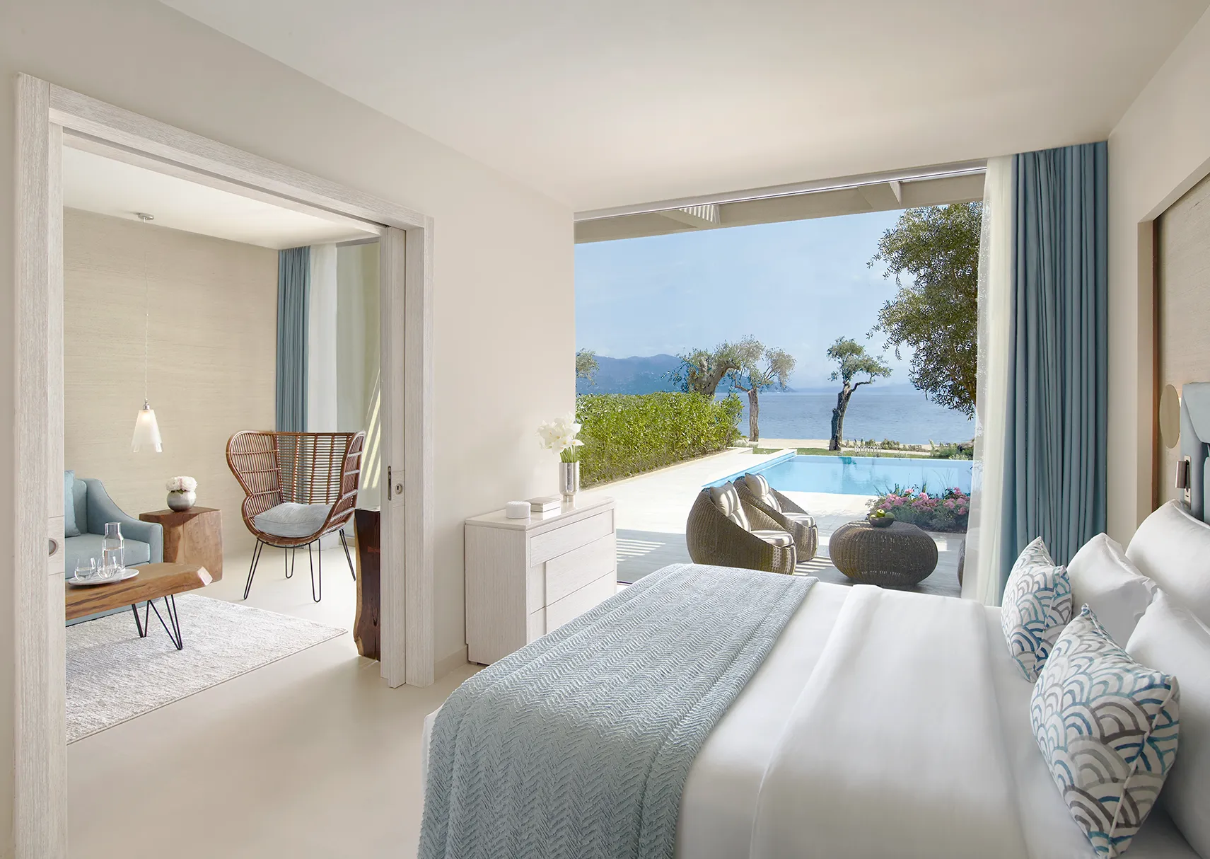 Europe, Greece, Corfu, Ikos Dassia, Deluxe One Bedroom Suite with Private Pool