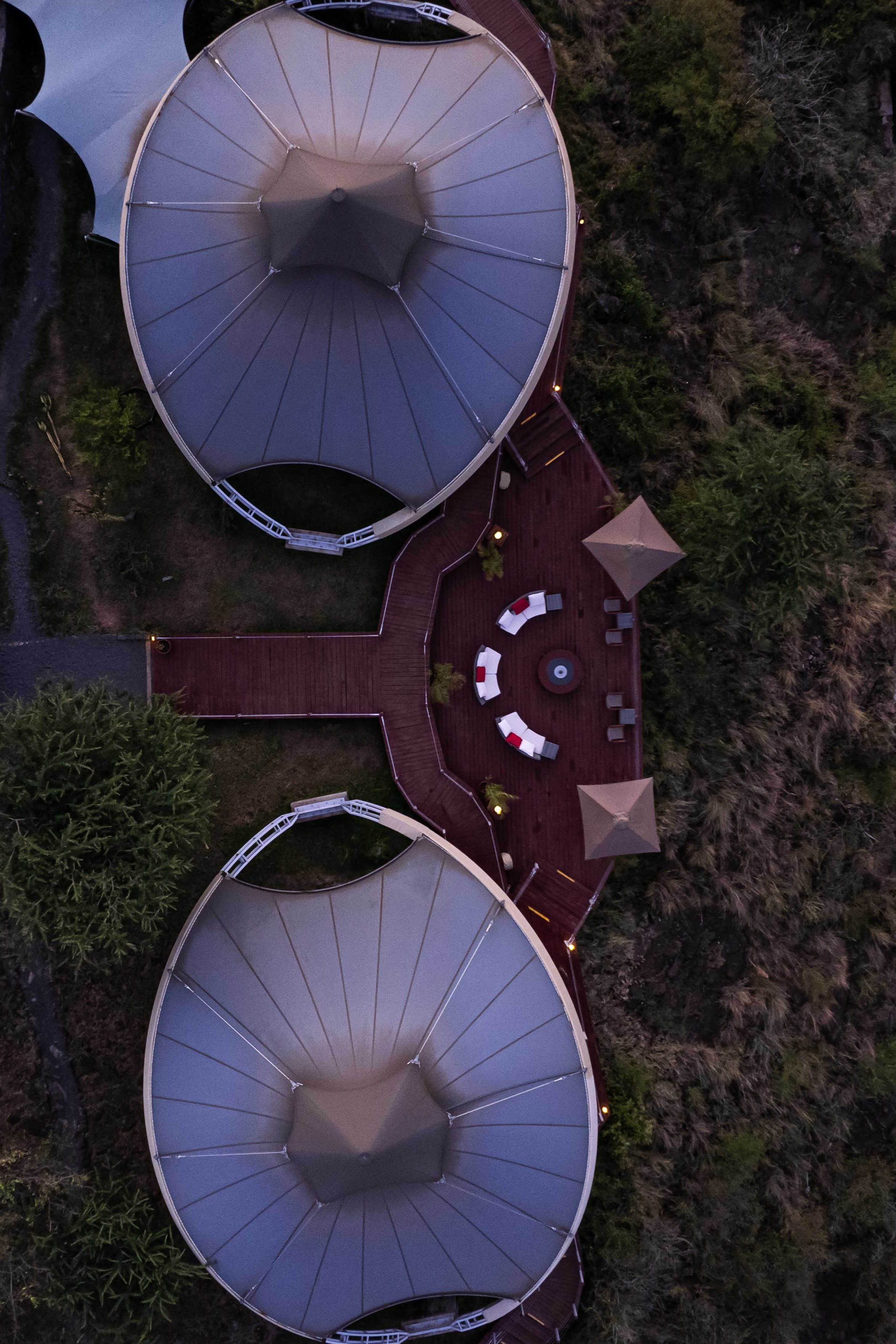 Africa, Luxury Kenya Holidays, Mahali Mzuri, Aerial tents