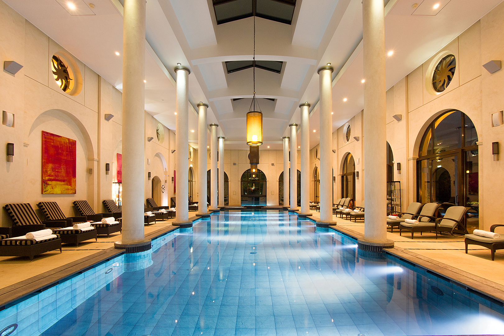 Europe, France, Terre Blanche Hotel Spa Golf Resort, Spa pool