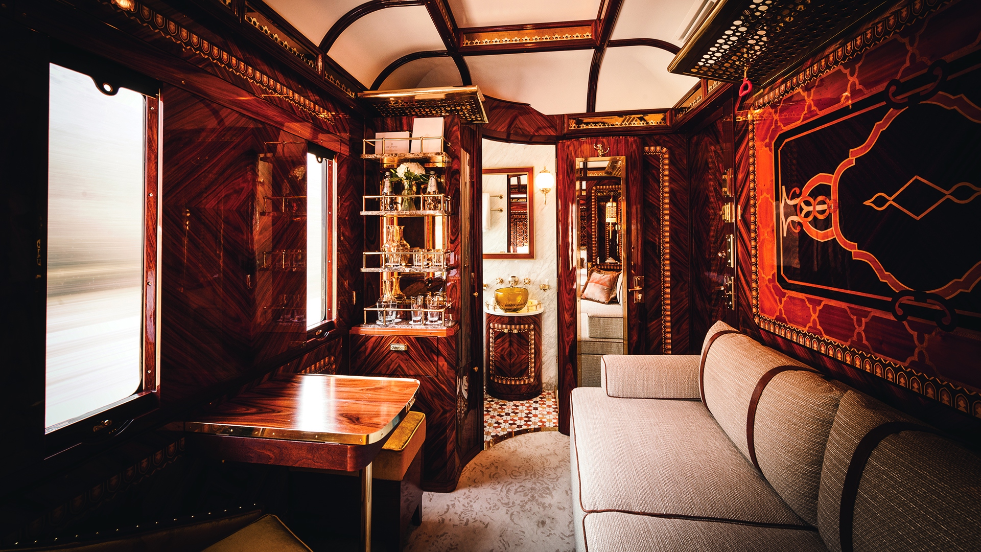 Europe, Italy, Venice Simplon-Orient-Express A Belmond Train Europe, Suite