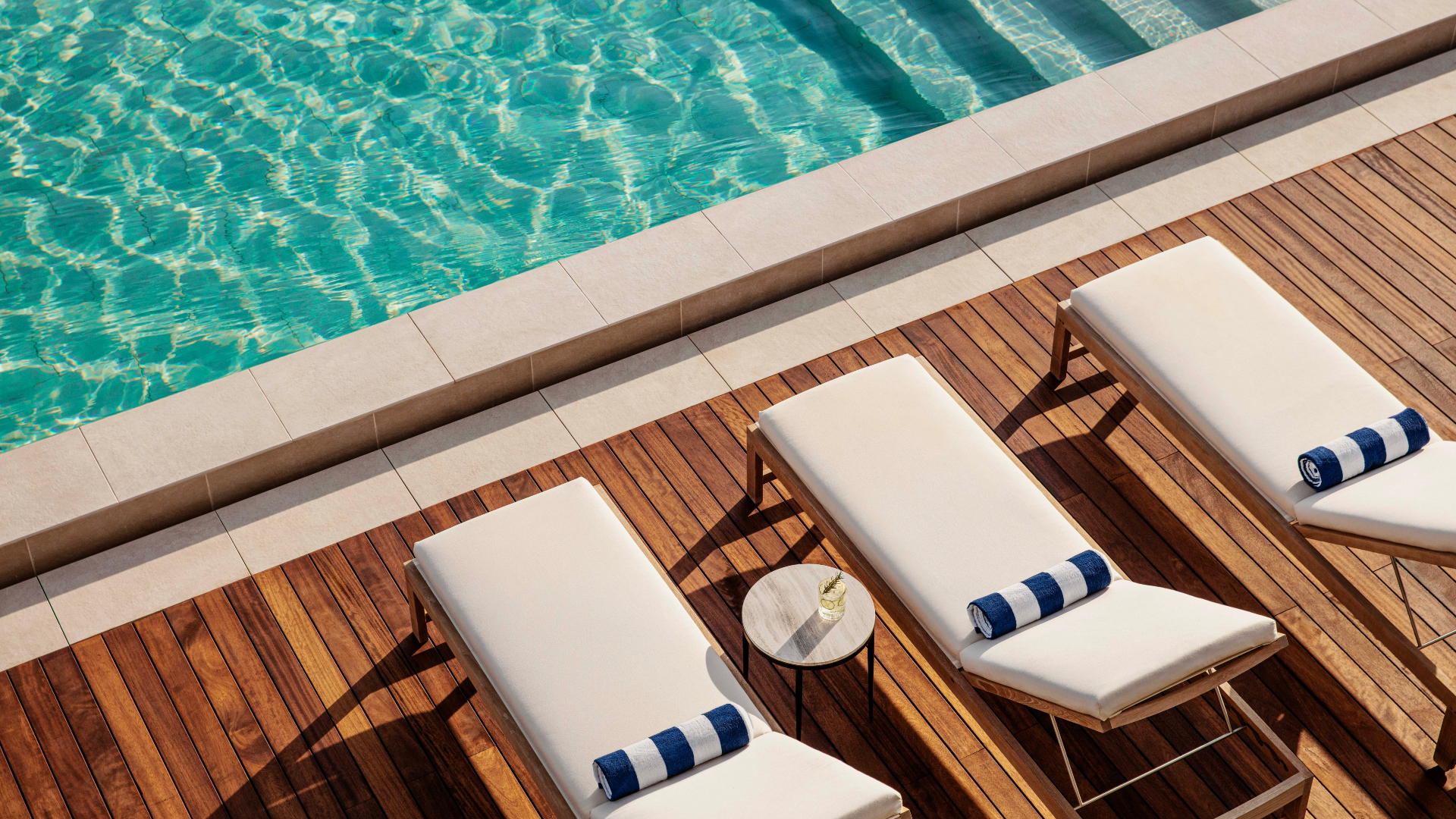 Europe, Croatia & Montenegro, One&Only Portonovi, Cluster Pool Sun Bed Aerial