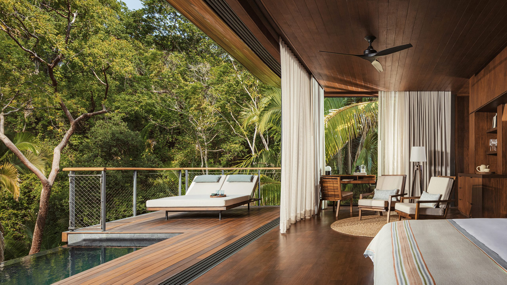 Caribbean, Mexico, One&only Mandarina, Bed pool lounger