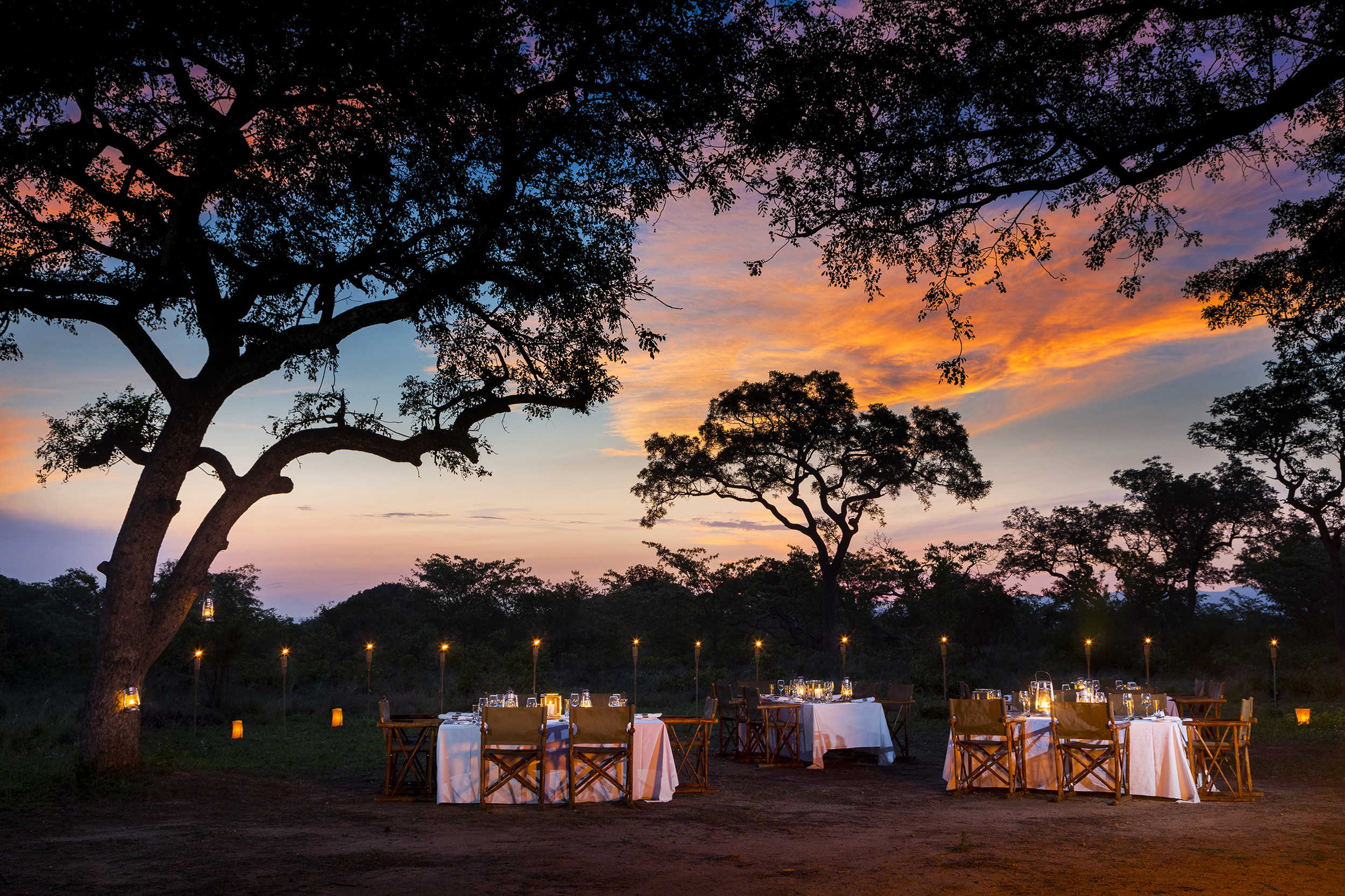  Africa, South Africa, Ulusaba Safari Lodge, Bush Dining