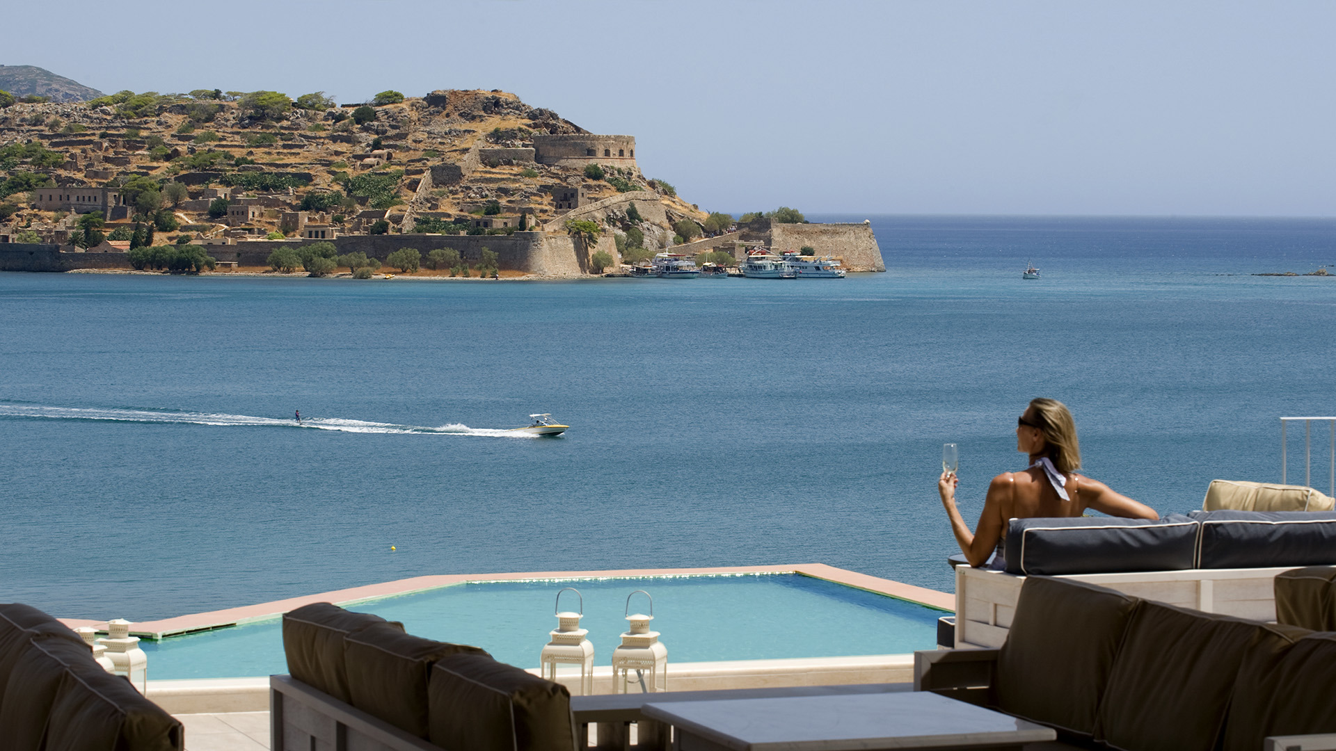 Europe, Greece, Crete, Domes of Elounda, Autograph Collection, Spinalonga View