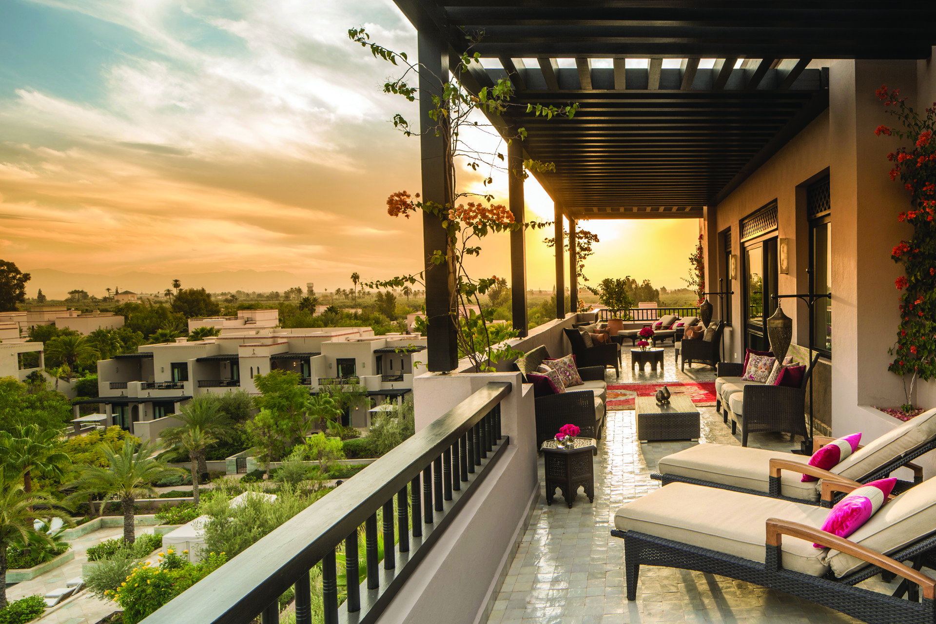 Africa, Morocco, Four Seasons Resort Marrakech, balcony 