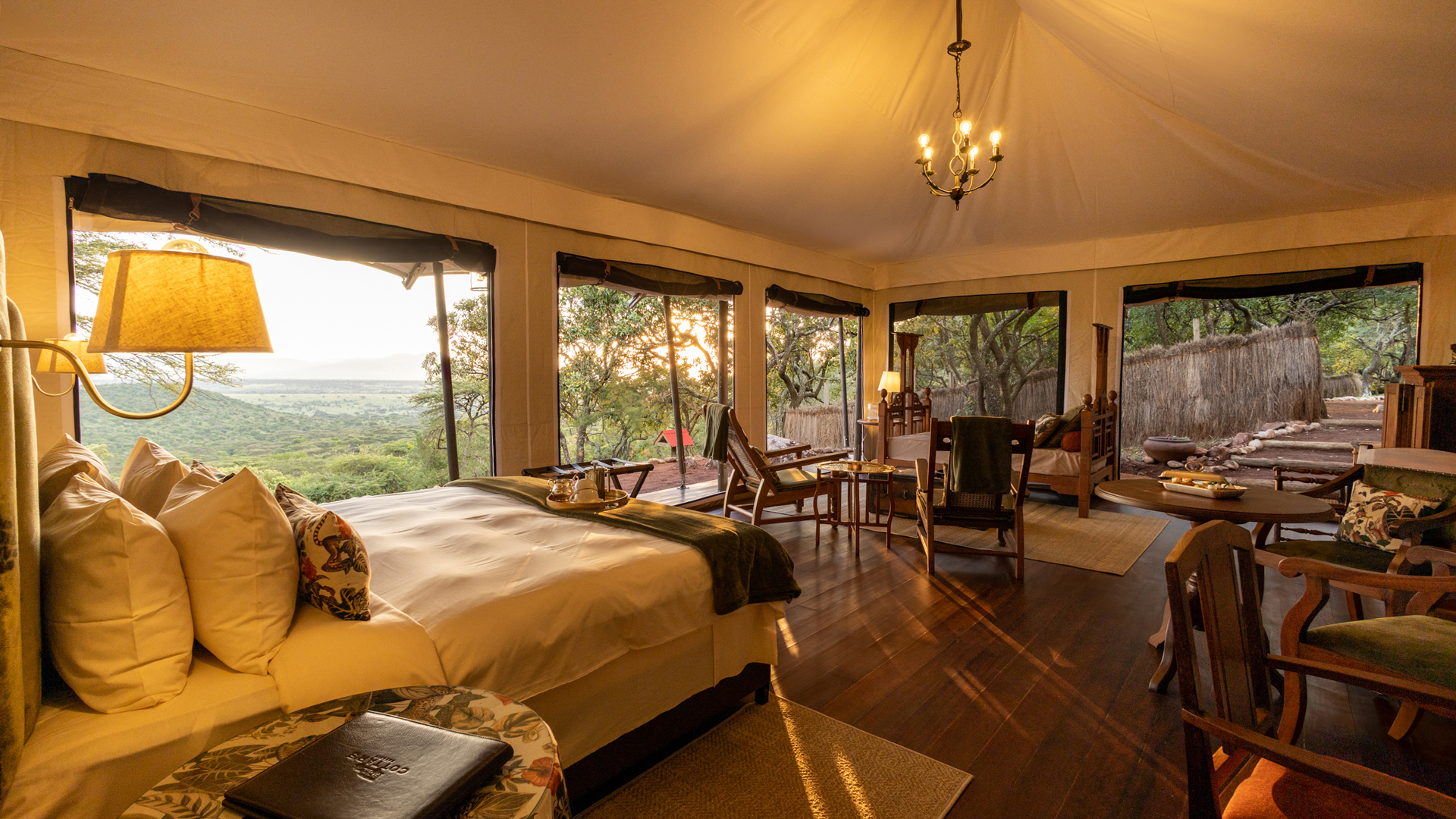 Africa, Kenya, Cottars 1920s Camp, Double Tent