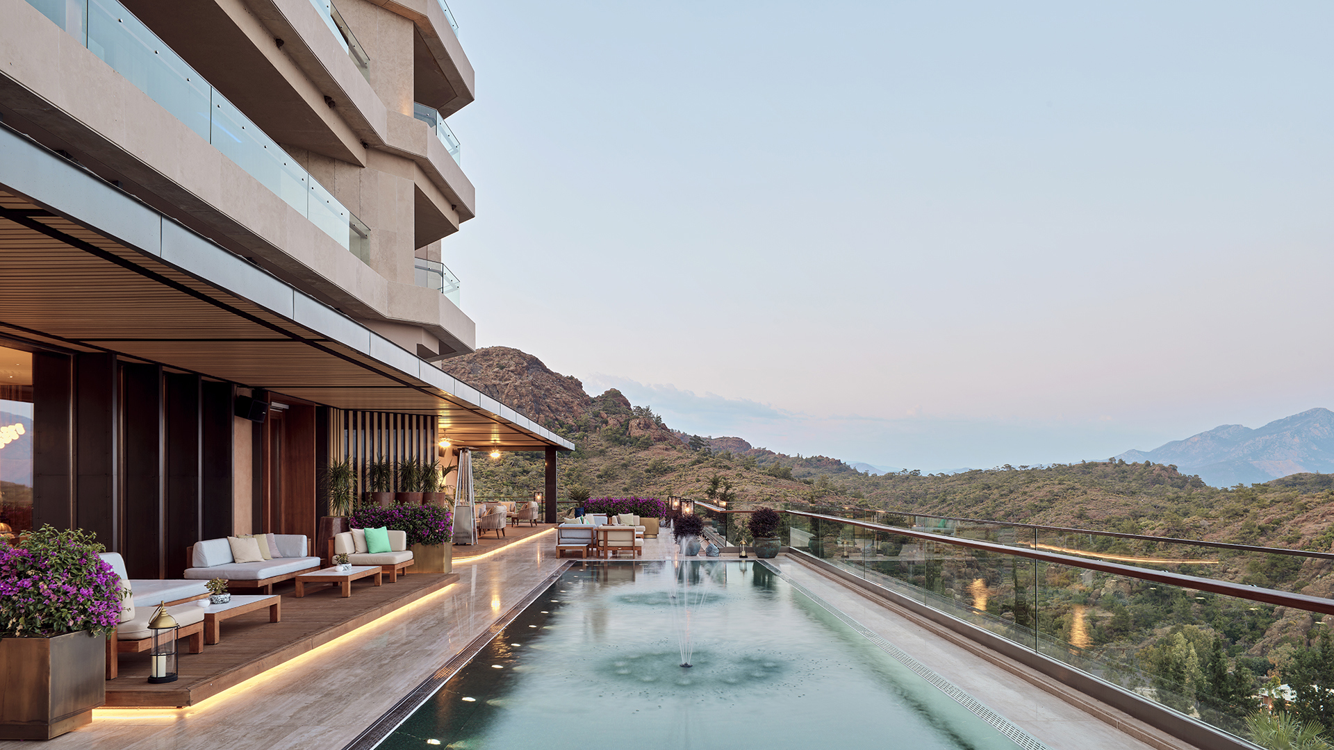 Europe, Turkey, D Maris Bay, Lobby Terrace