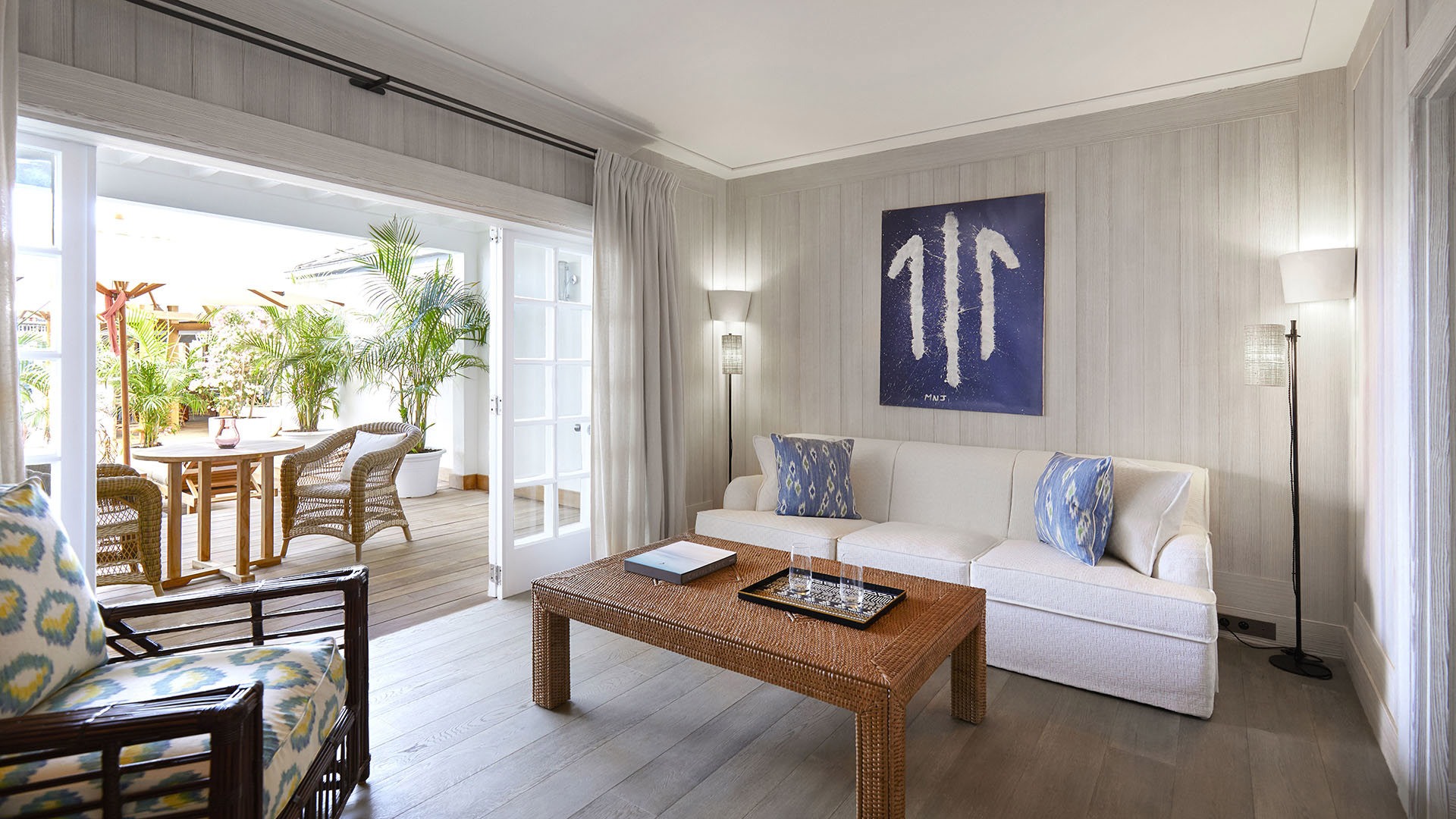 Caribbean, St Barths, Cheval Blanc St-Barth Isle de France, Suite Lounge