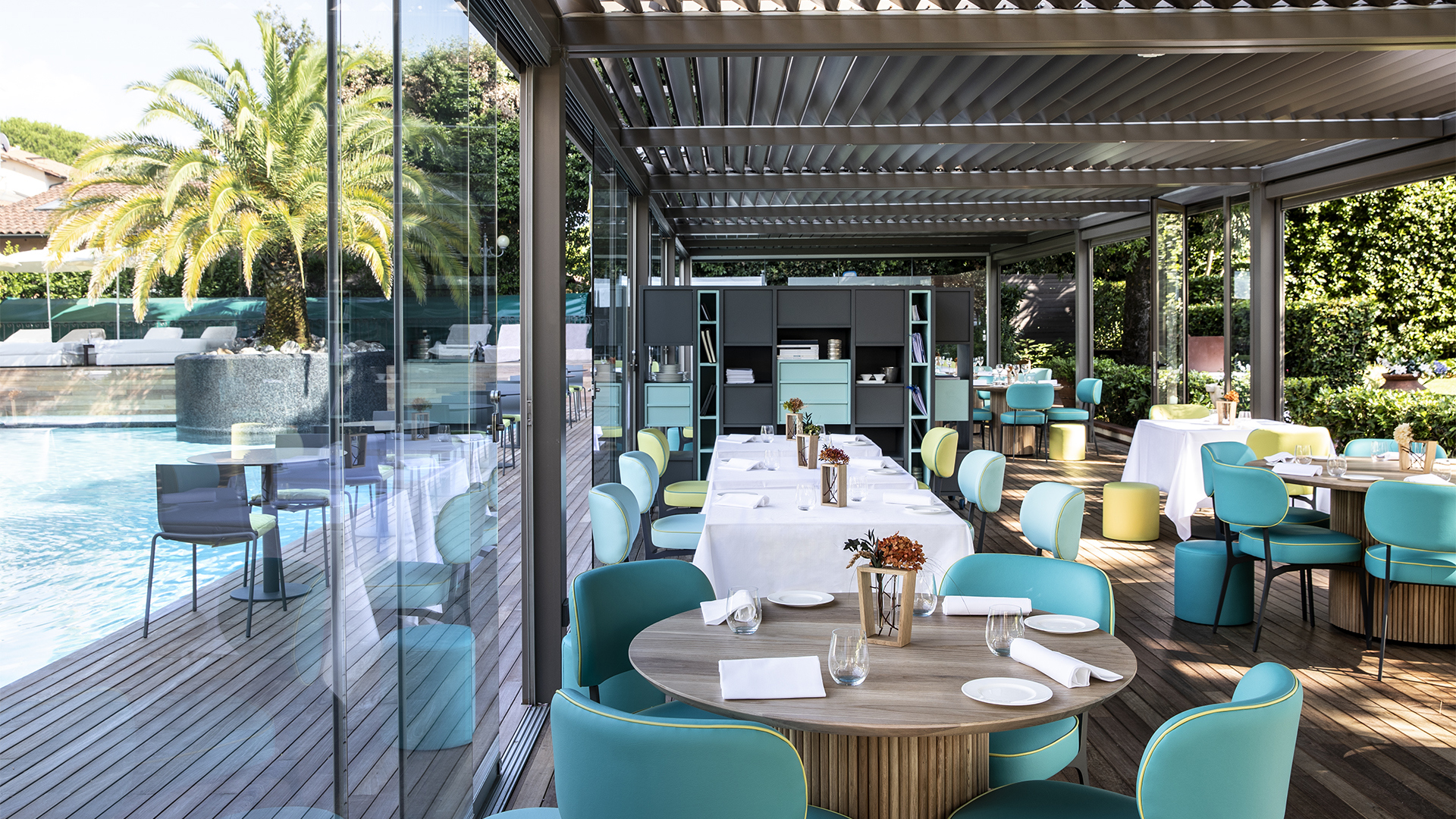 Europe, Italy, Tuscany, Hotel Byron, Restaurant