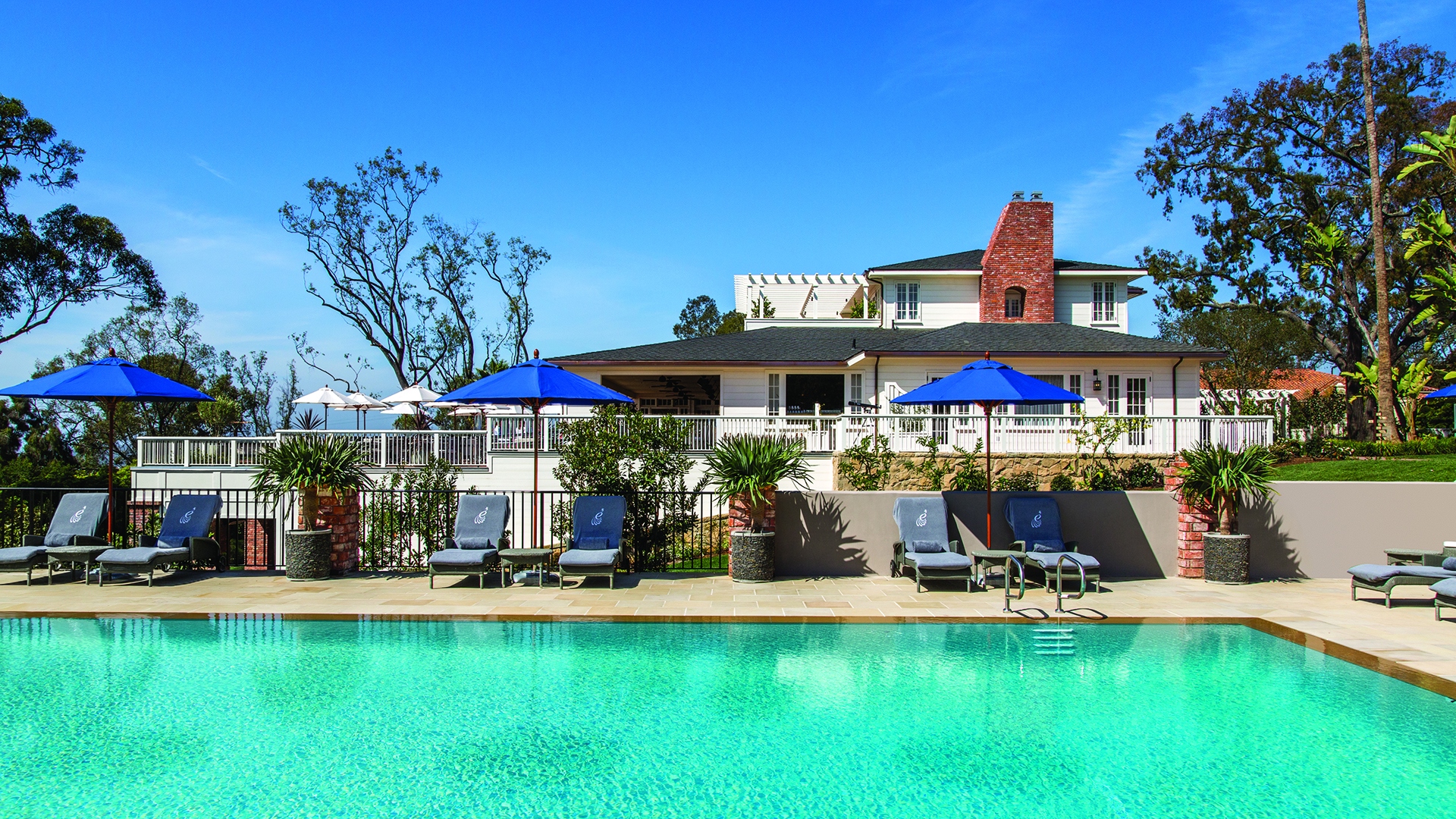 North America, California, El Encanto A Belmond Hotel Santa Barbara, Swimming Pool