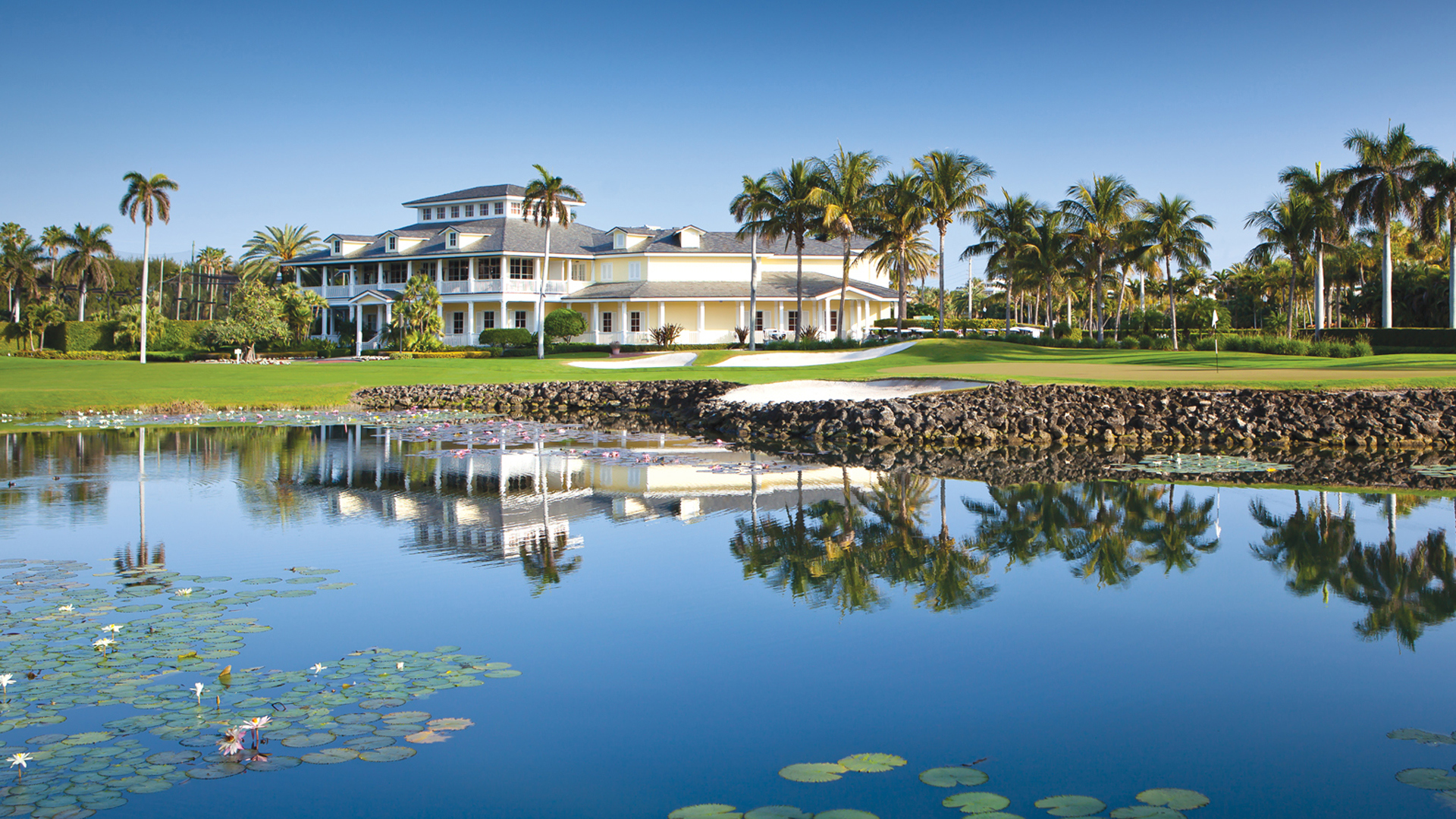 North America, Florida, Palm Beach, The Breakers, Clubhouse & Water Feature