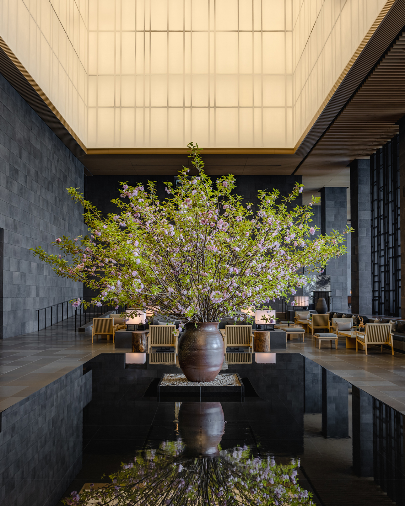 Asia, Japan, Aman Tokyo, Lobby, Spring Flower Bouquet
