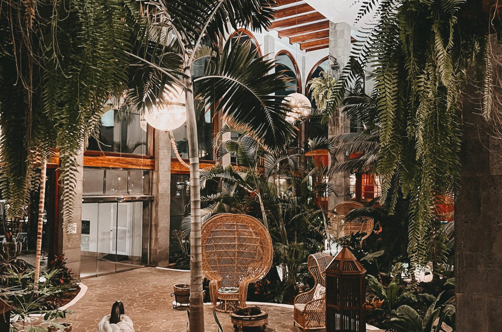 Europe, Spain, Lanzarote, Princesa Yaiza Suite Hotel Resort, Green Seating