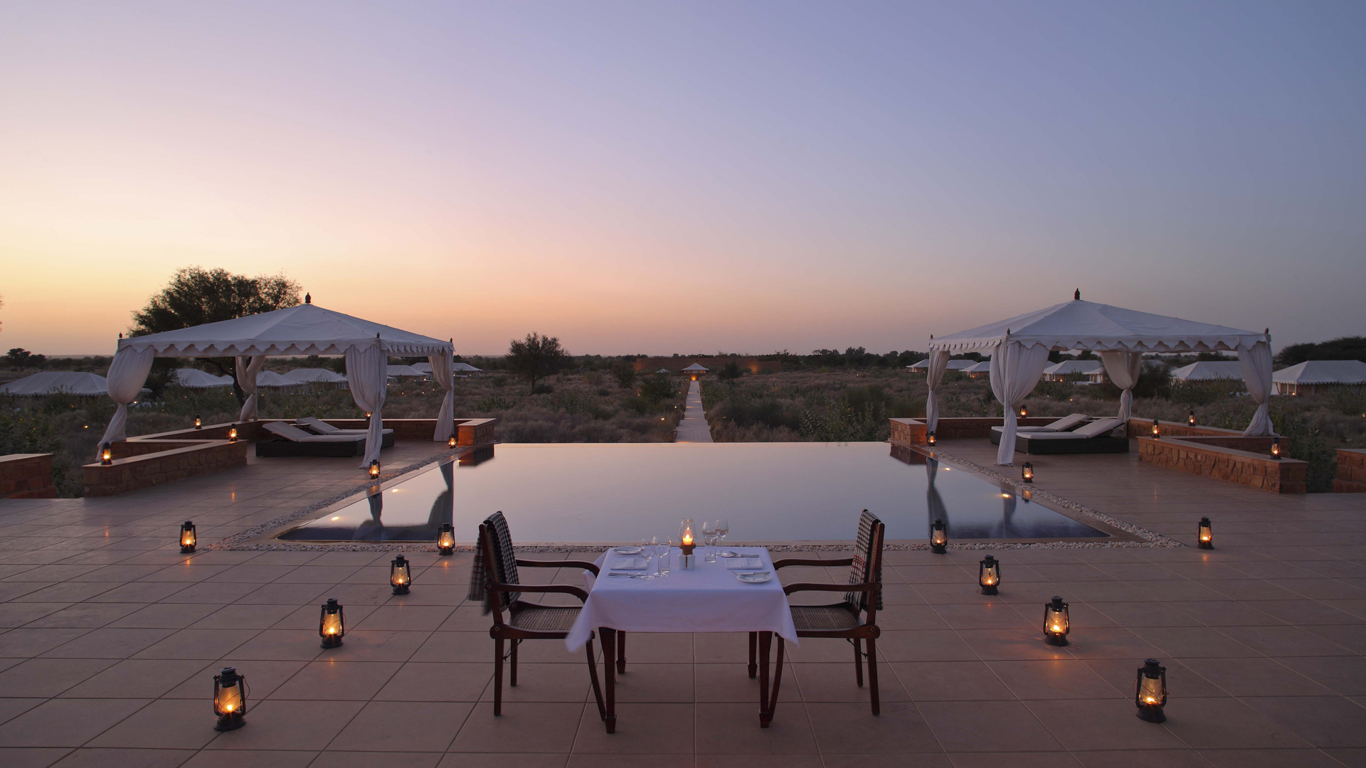 Worldwide, India, The serai, Pool terrace