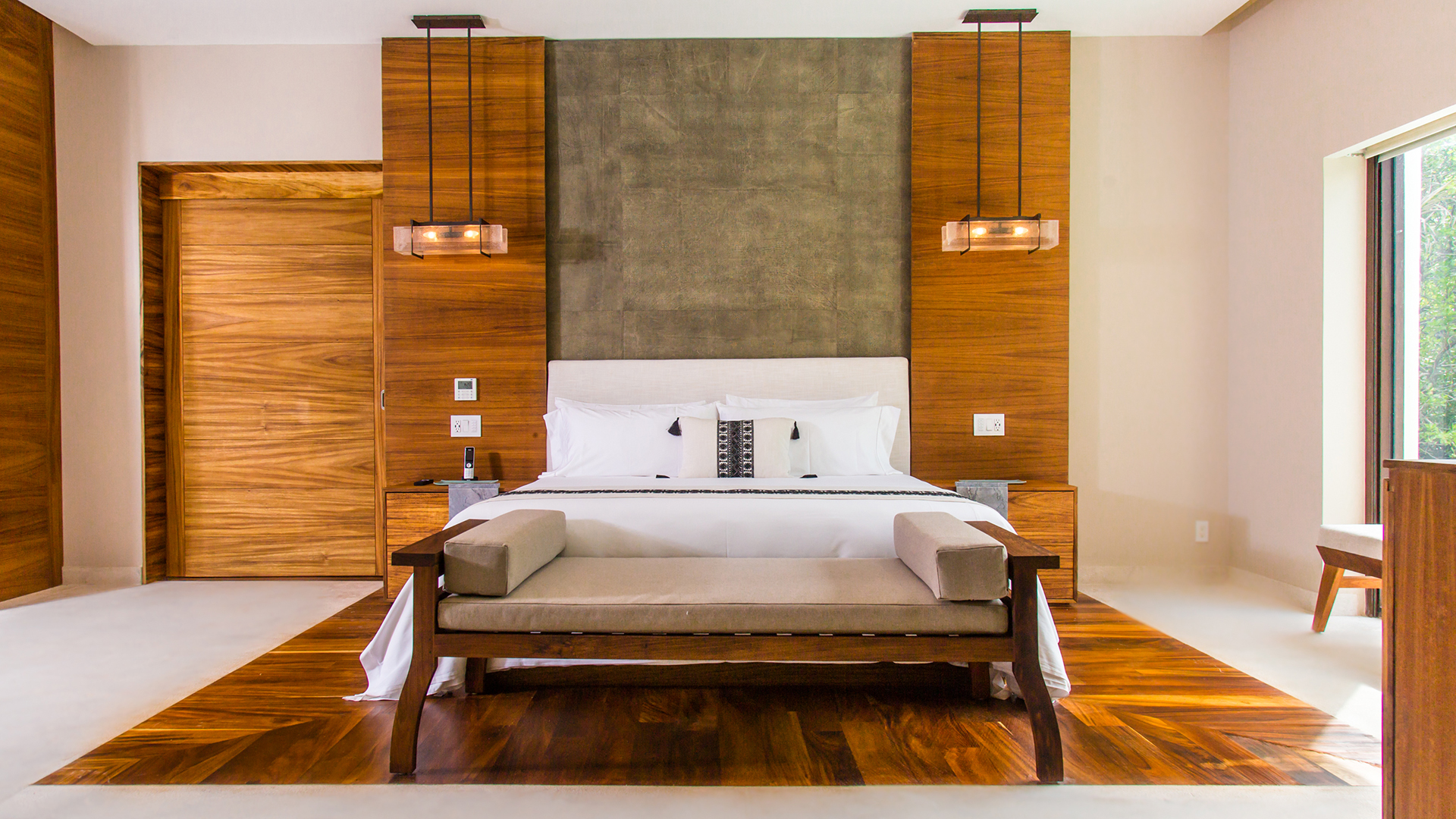 Caribbean, Mexico, Chable Maroma, Villa Bedroom