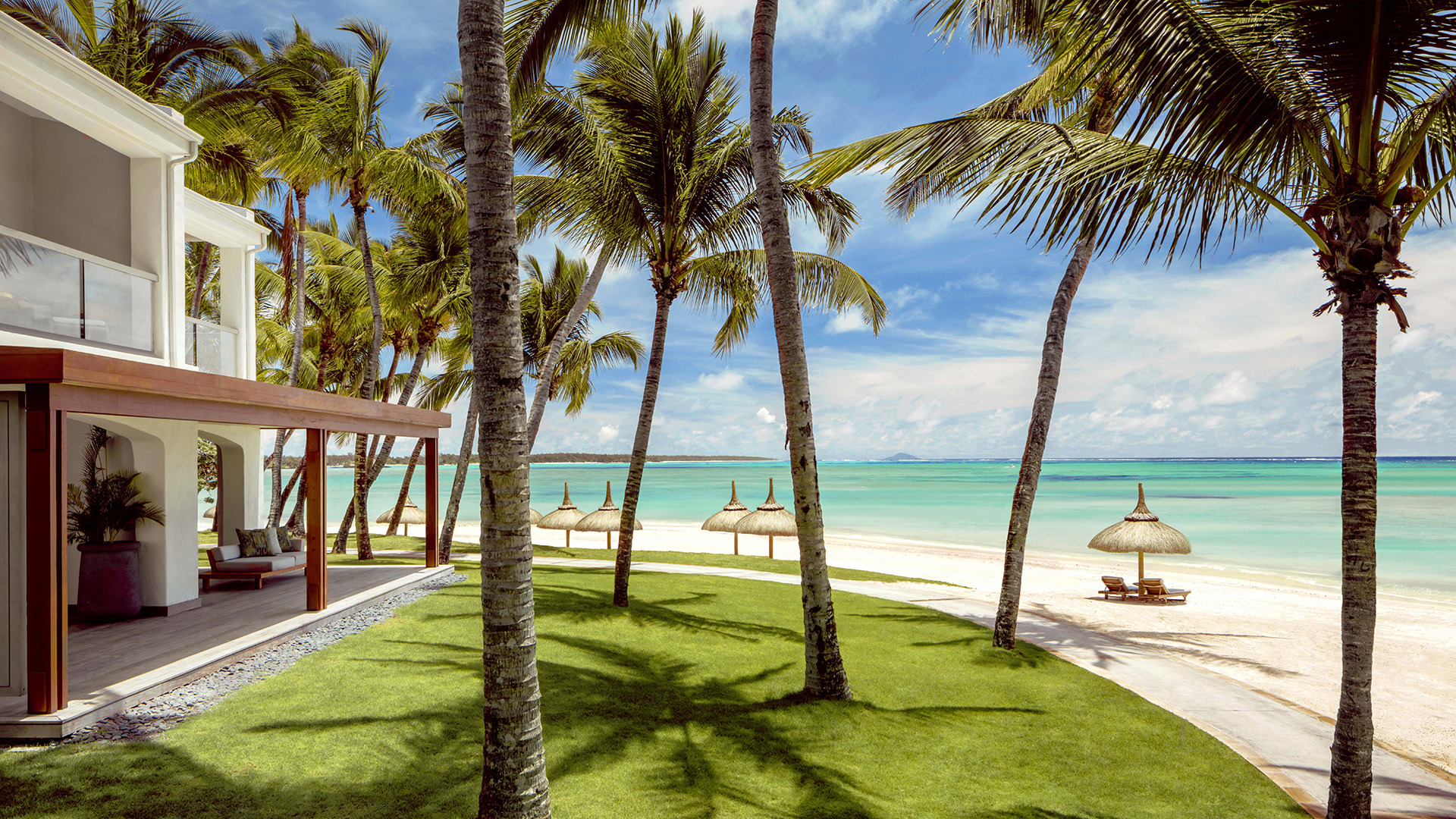 Indian ocean, Mauritius, One & Only Le Saint Geran, Ocean Suite Exterior Terrace