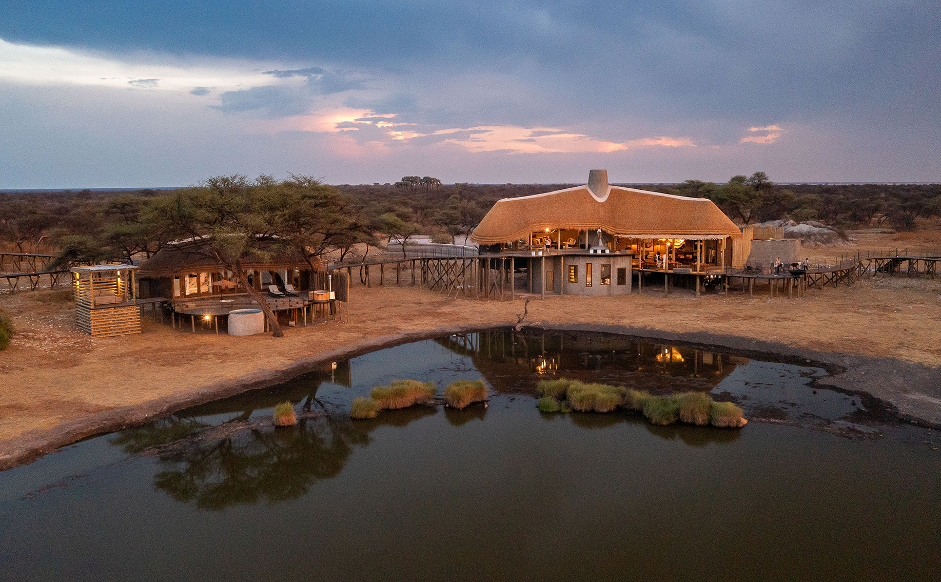 Africa, Namibia, Onguma Camp Kala, Exterior