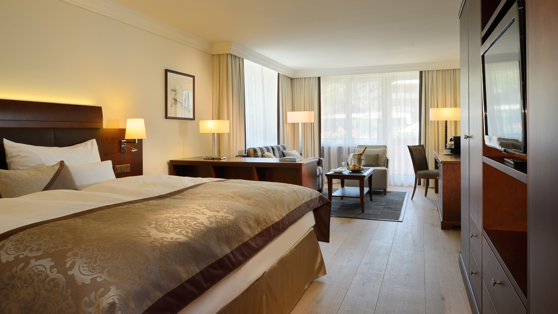 Ski & Snow, Zermatt, Switzerland, Mont Cervin Palace, Alpine Junior Suite Matterhorn