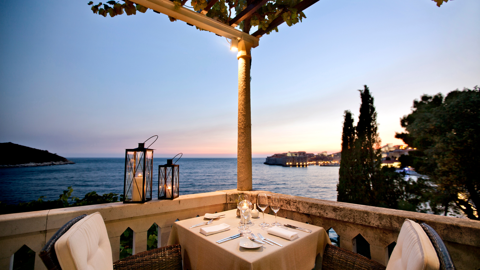 Dubrovnik terrace sea view