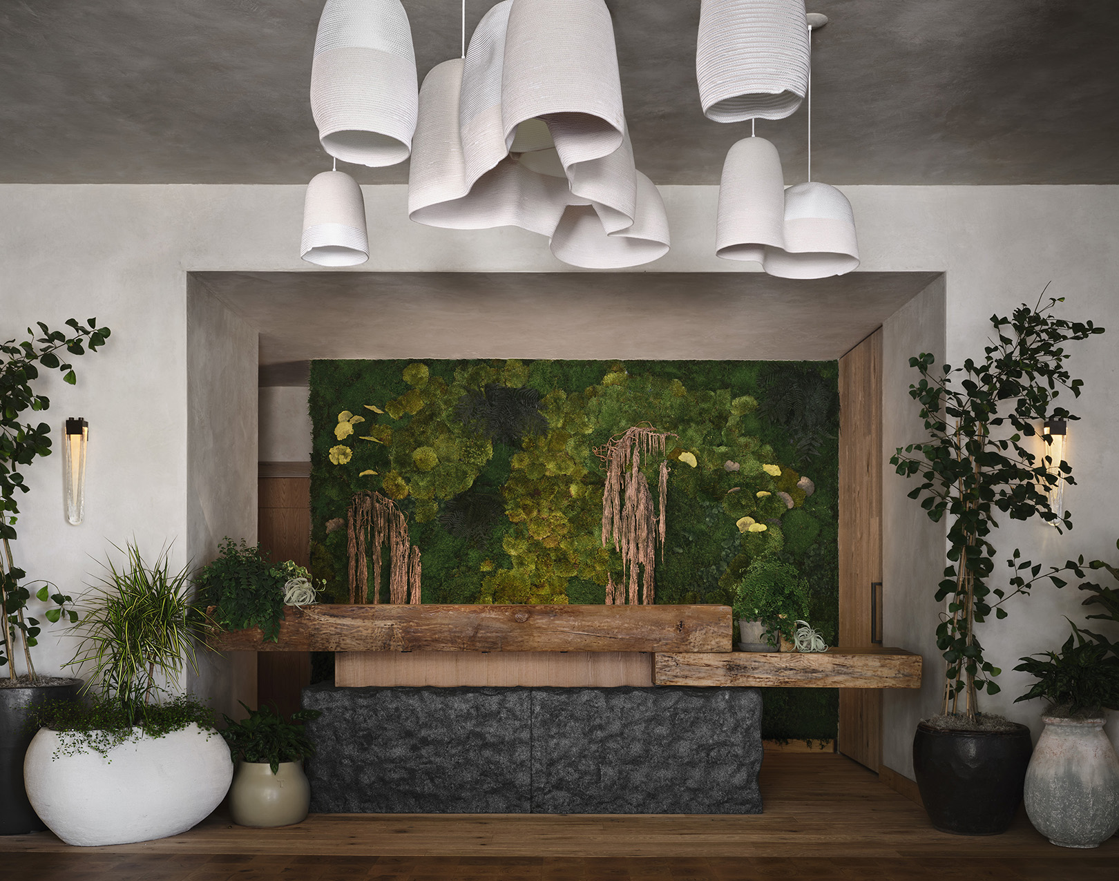 North America, USA, California, 1 Hotel San Francisco, Reception Desk