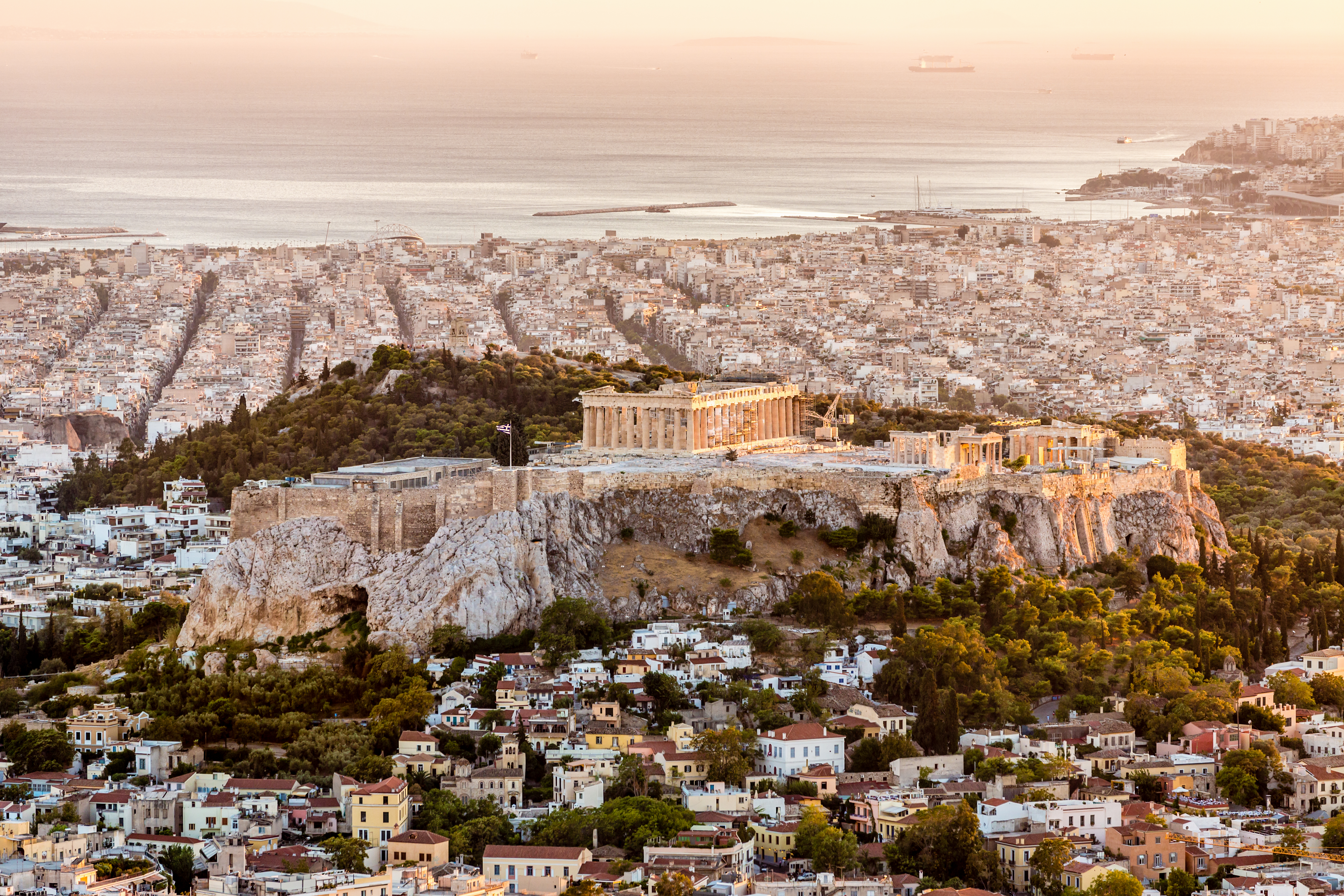 Europe, Greece, Athens, View of the Acropolis