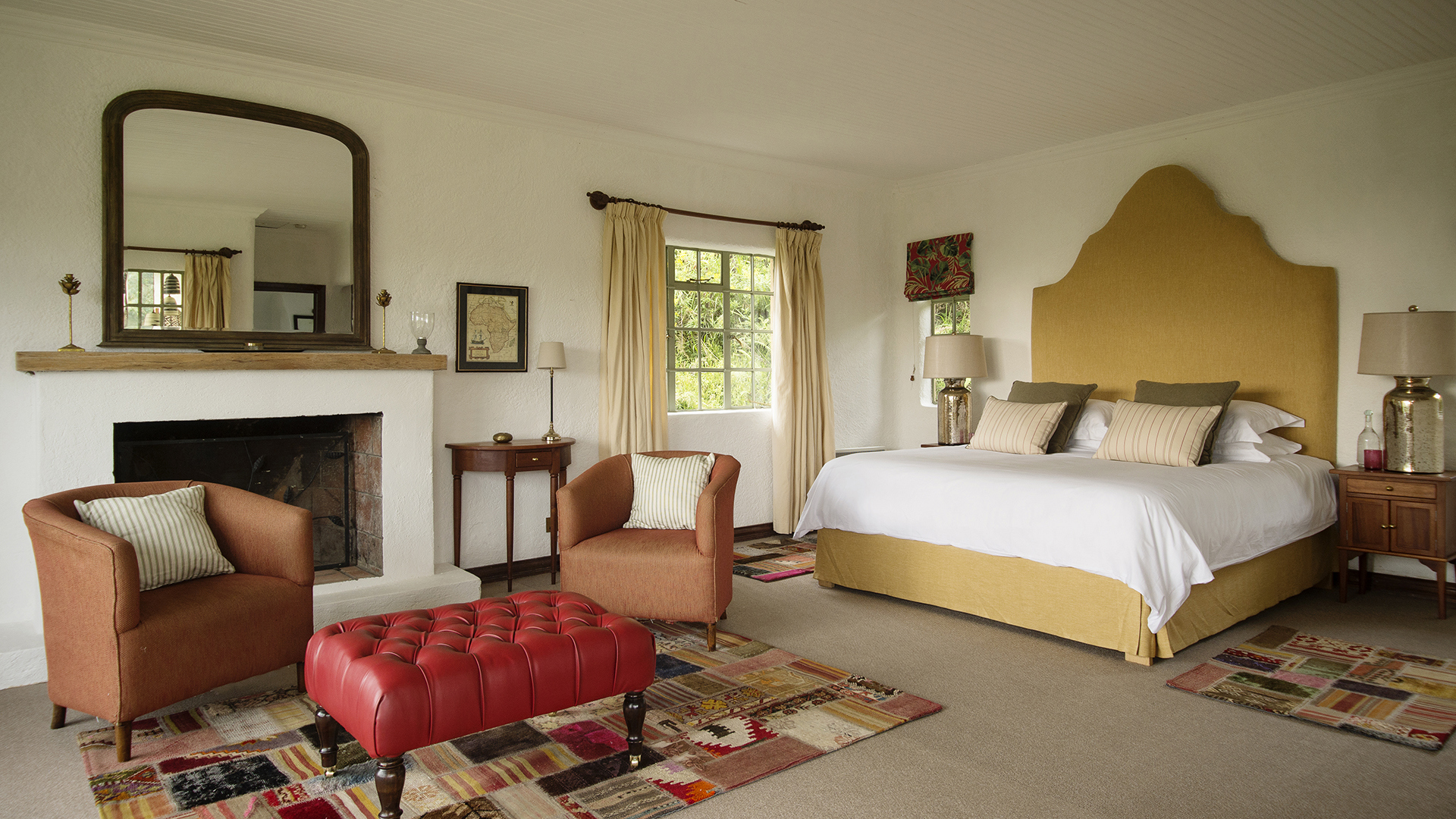  Africa, Rwanda, Sabyinyo, Bedroom Interior