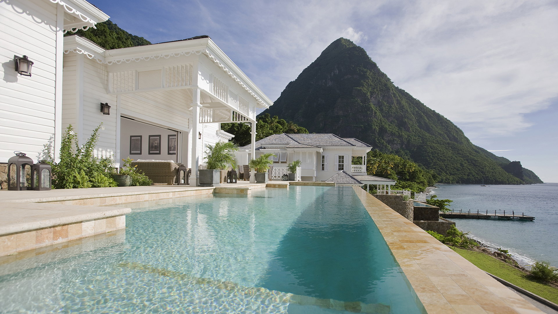 Caribbean, St Lucia, Sugar Beach, Residence Pool