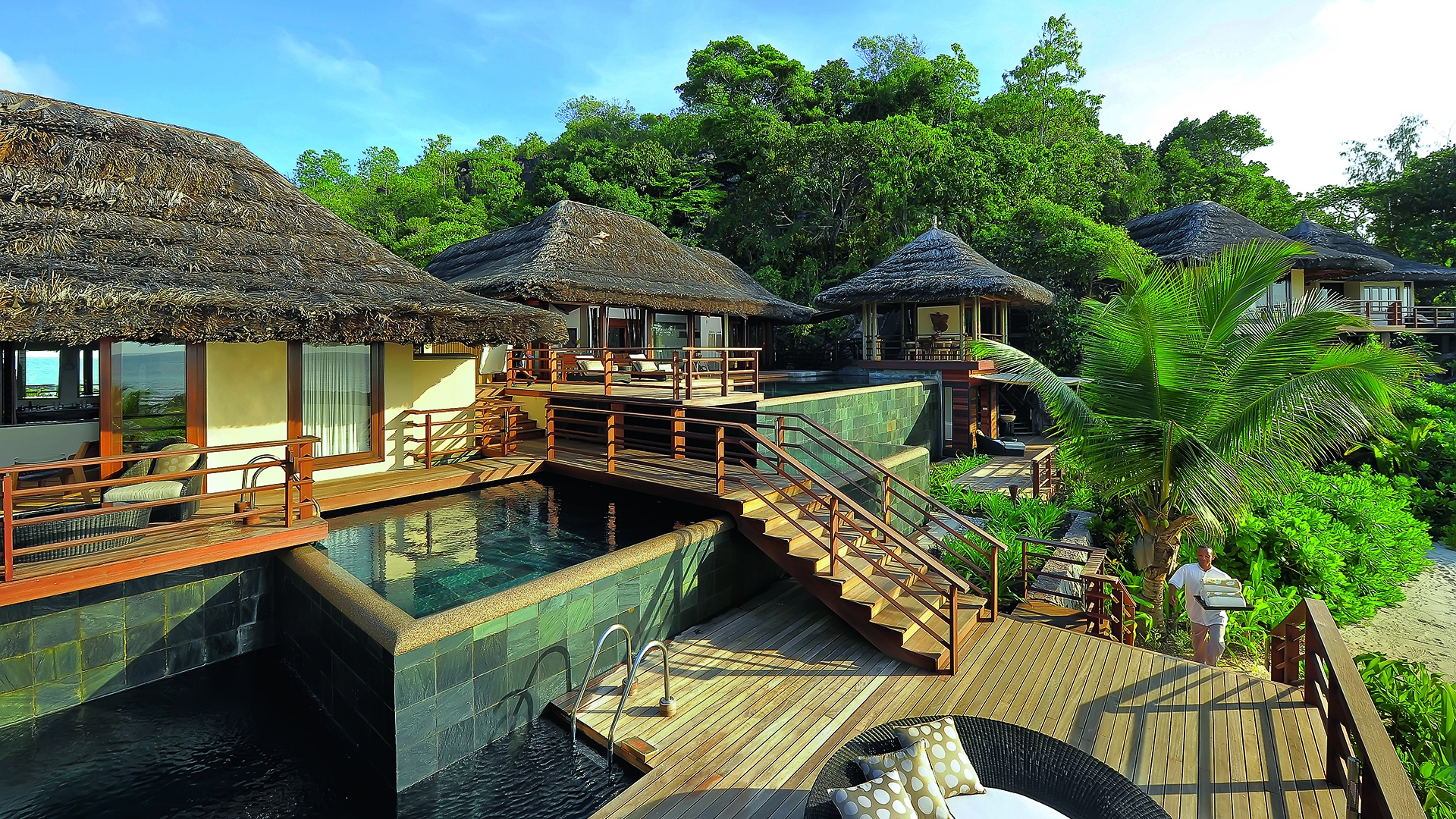 Indian ocean, Seychelles, Constance lemuria resort, Villas