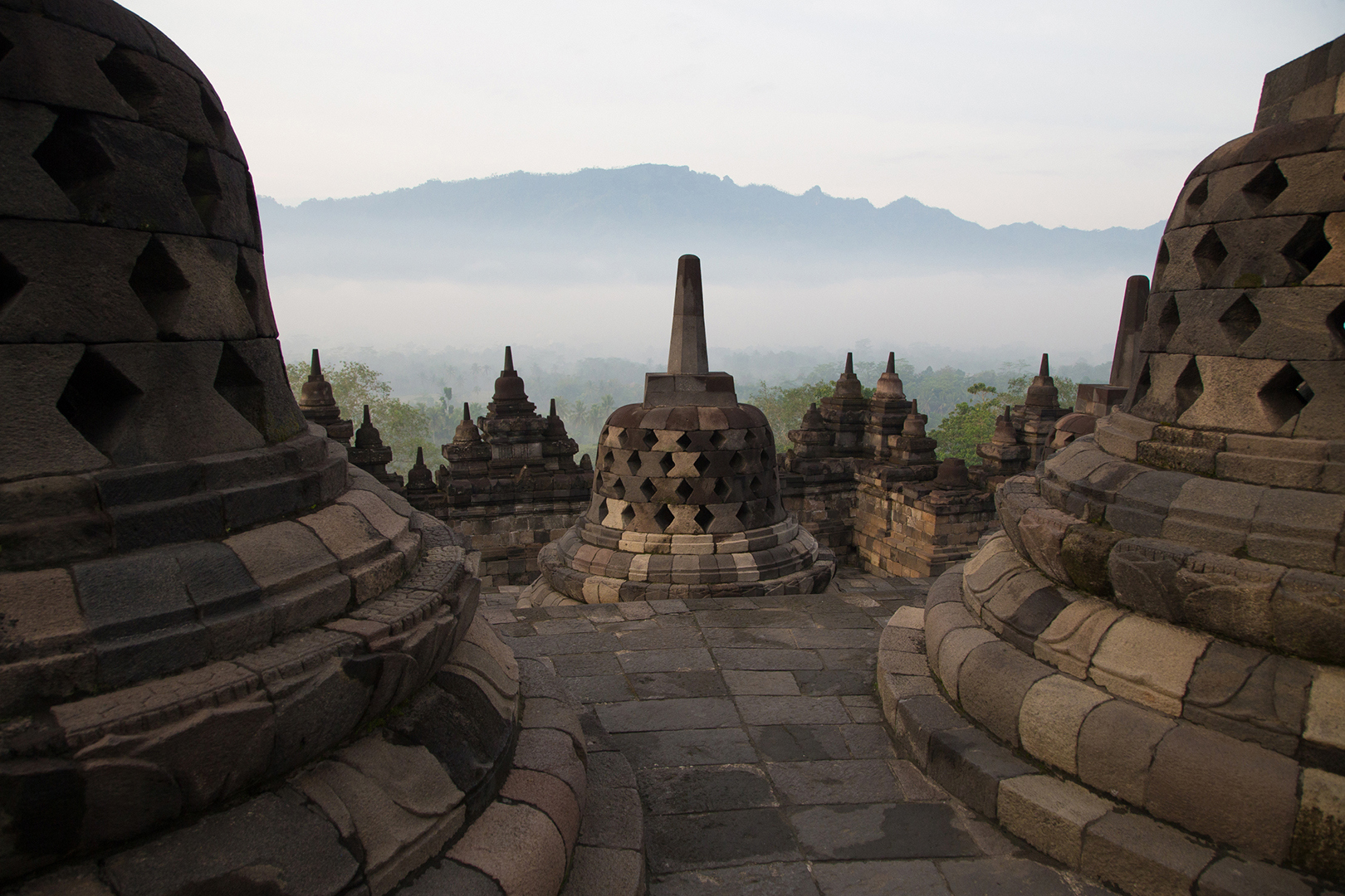 Asia, Indonesia, Amanjiwo, Borobudur Stupas