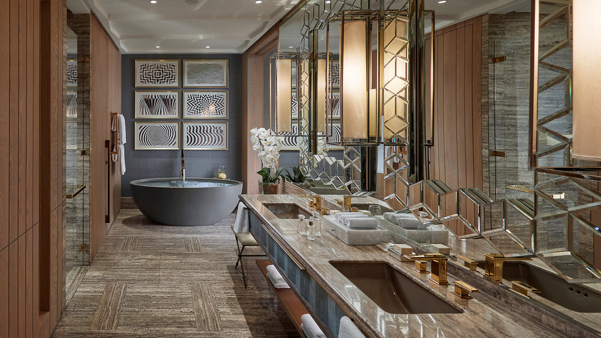 Indian Ocean, Arab Emirates, Dubai, Mandarin Oriental Jumeira, Mandarin Sea Front bathroom