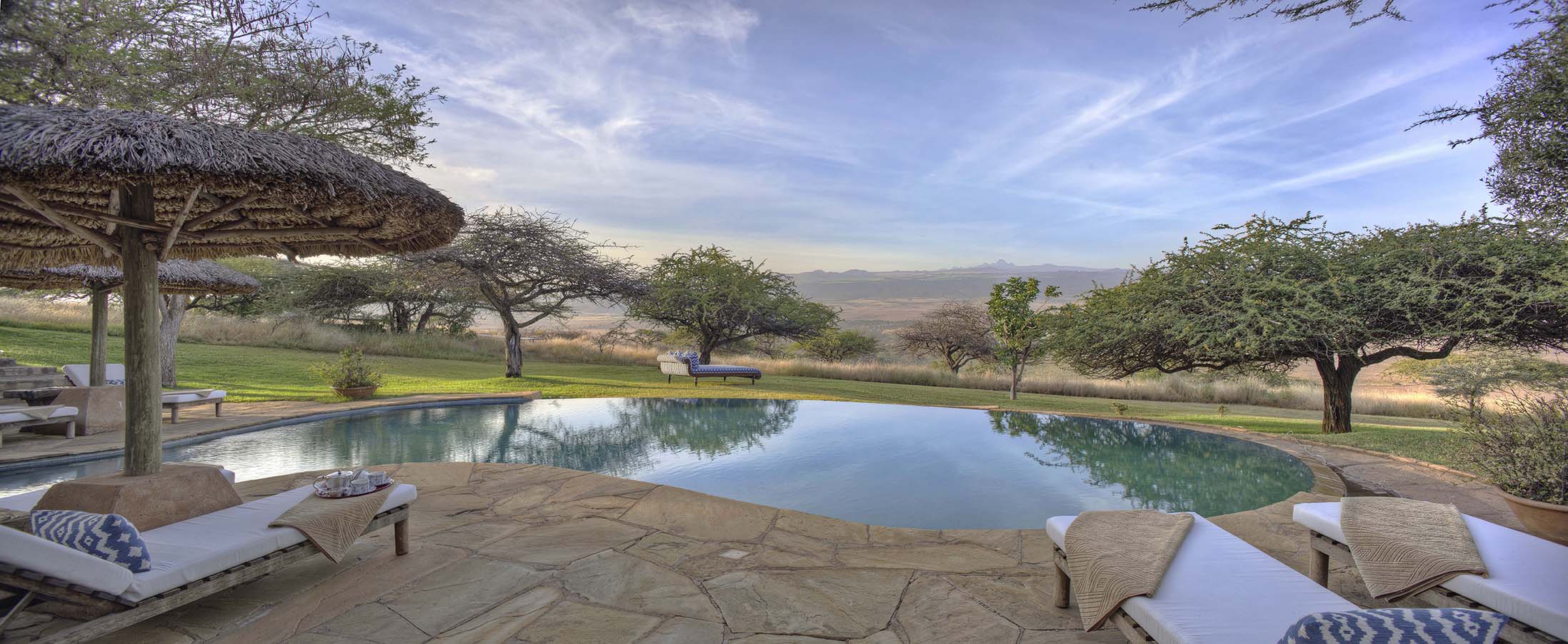 Africa, Kenya, Elewana Kirafu House Lewa Accommodation Pool
