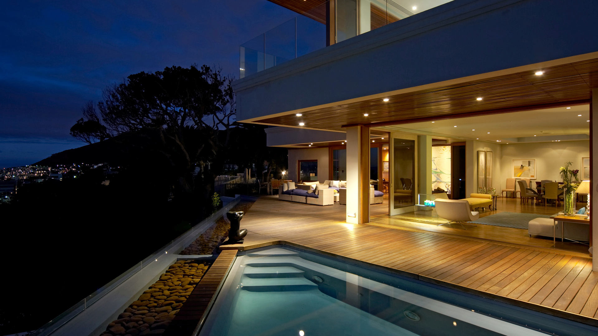  South africa, Cape town, Ellerman house, Villa deck