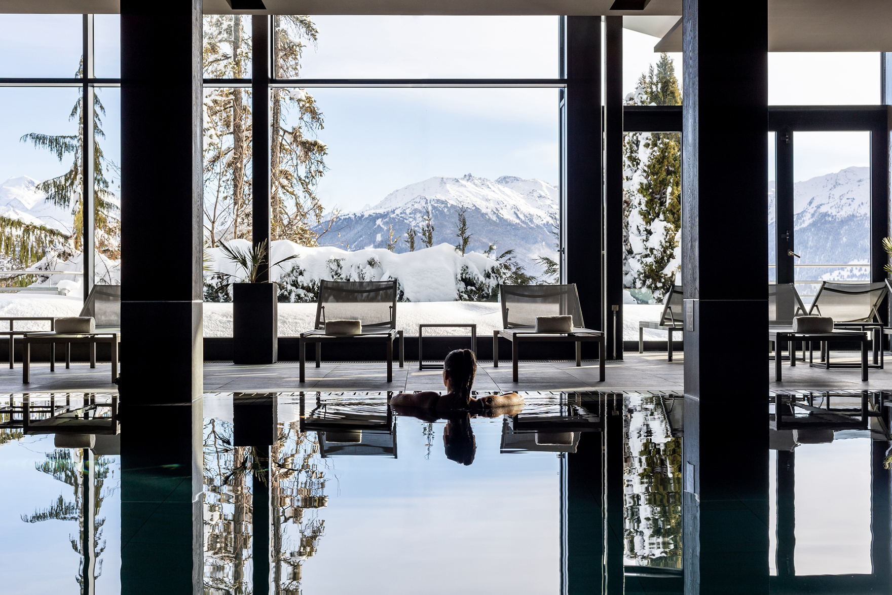 Ski & Snow, Europe, Switzerland, Crans Montana, Crans Ambassador, spa pool 