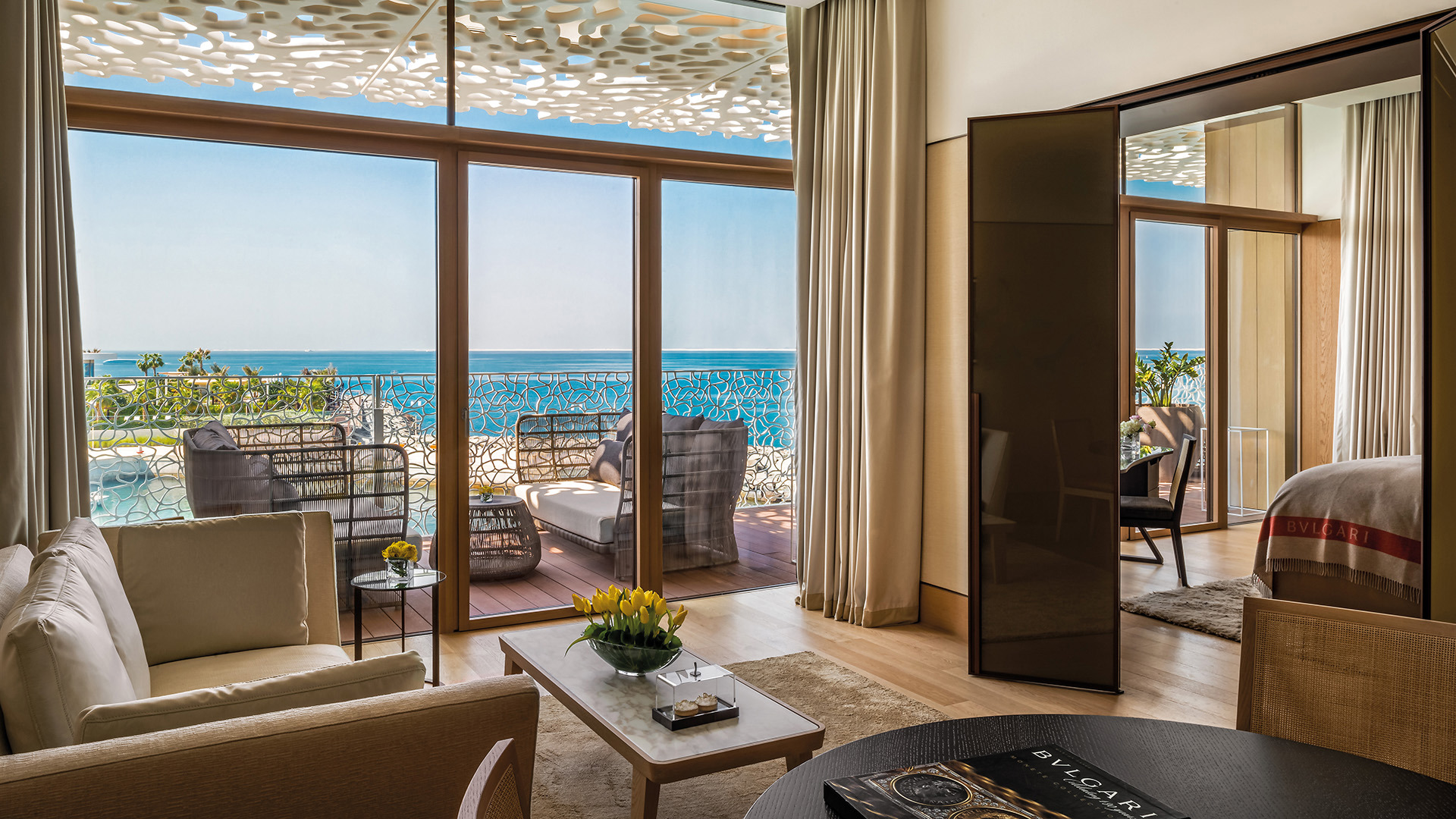 Arabia, Dubai, Bvlgari Resort Dubai, Junior suite living room