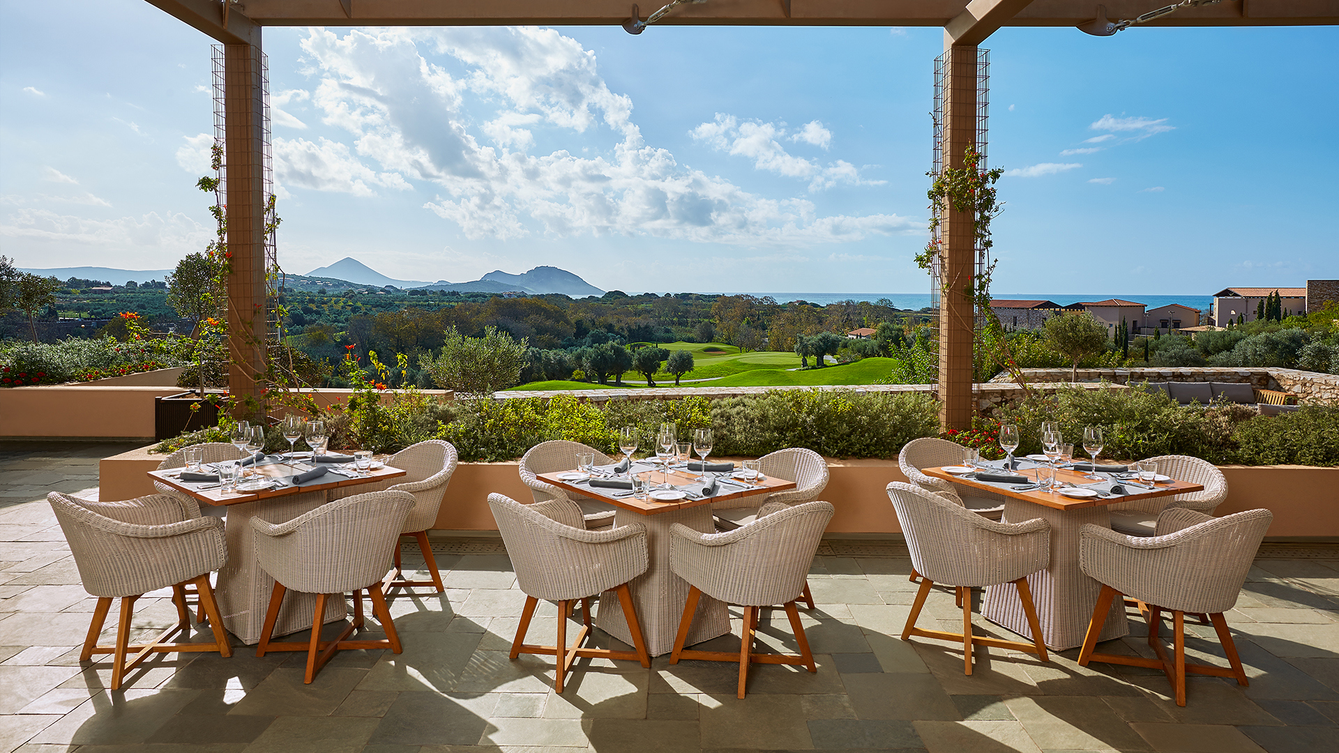 Europe, Greece, The Westin Resort Costa Navarino, Flame Restaurant
