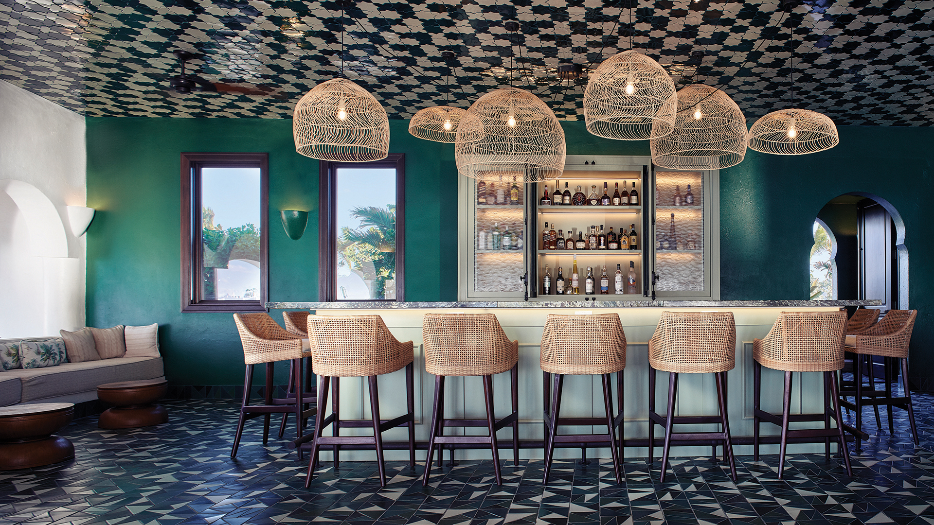 Caribbean, Anguilla, Cap Juluca A Belmond Hotel Anguilla, Bar