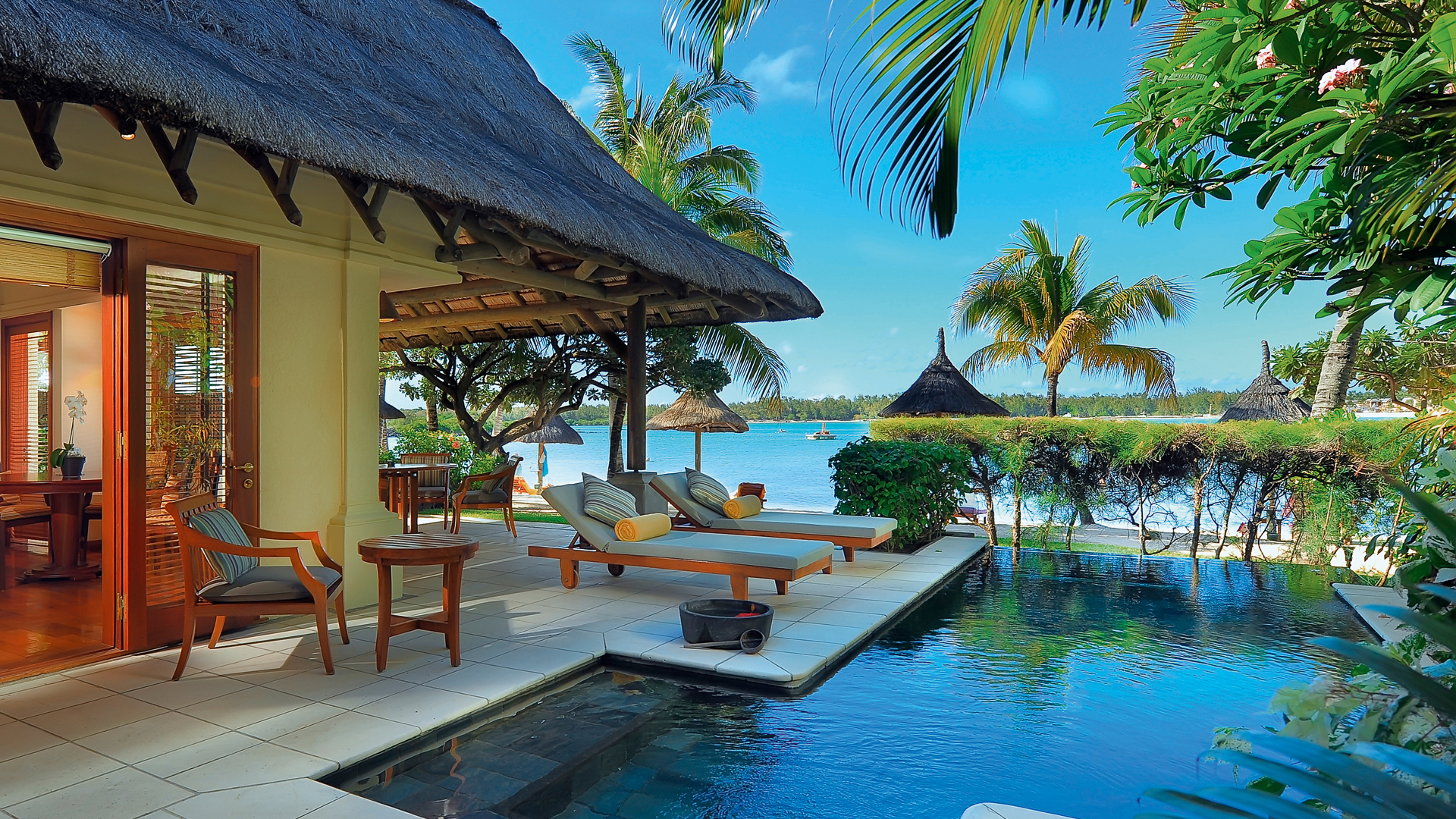 Indian Ocean, Mauritius, Constance Prince Maurice, Suite exterior 