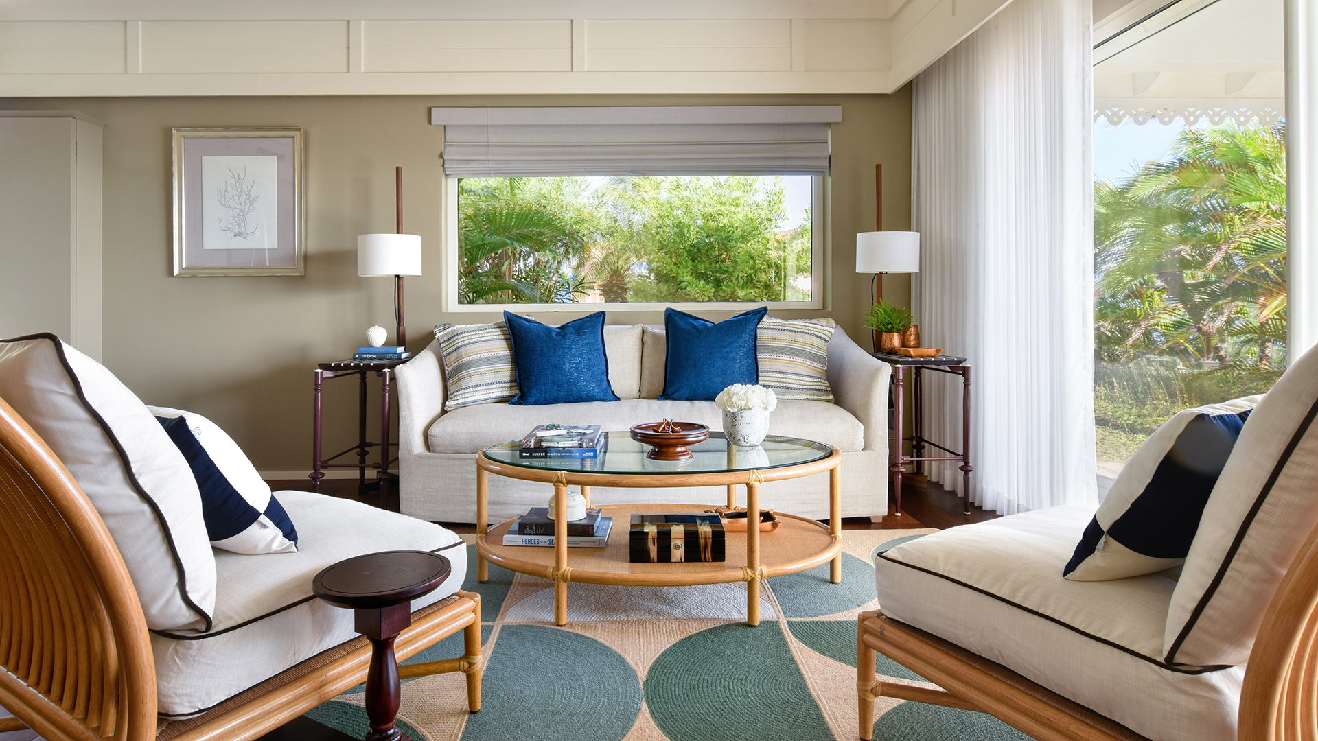 Caribbean, St Barths, Rosewood Le Guanahani St Barth, Suite living room