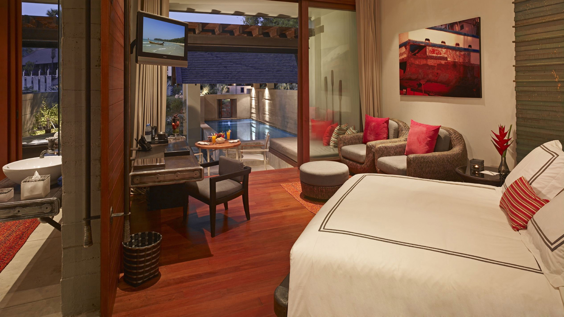  Worldwide, Thailand, The Slate, Pool pavilion interior