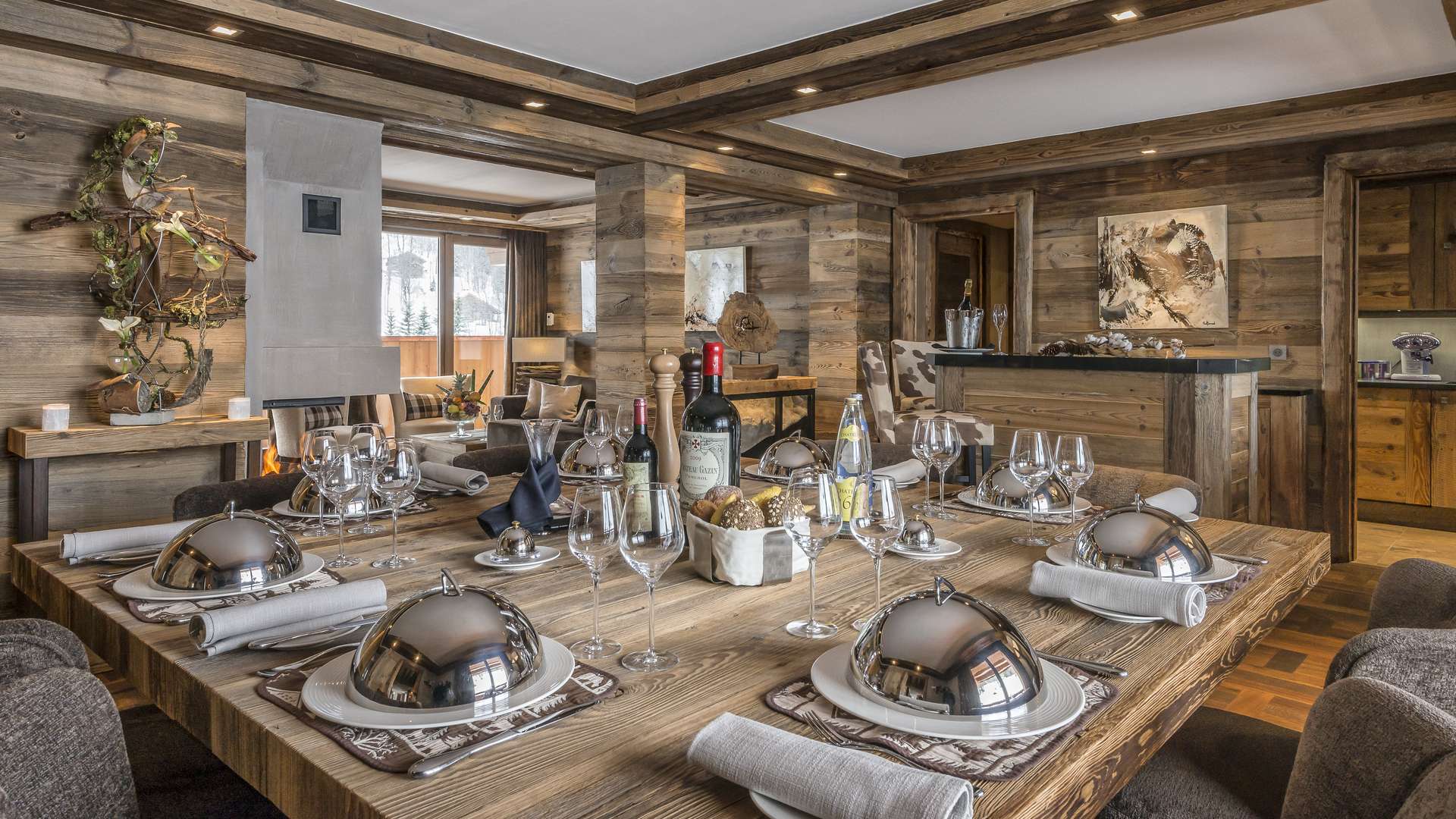 Ski & Snow, Europe, France, Meribel, Le Kalia, apartment dining set up 